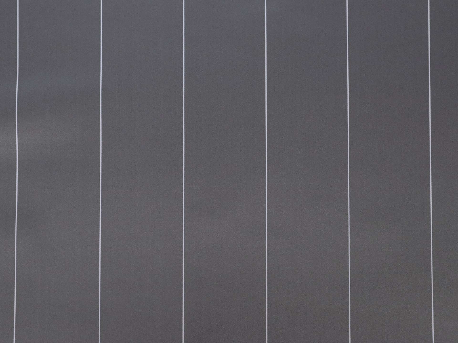 Double Face Silk Satin Stripe in Slate Grey and White