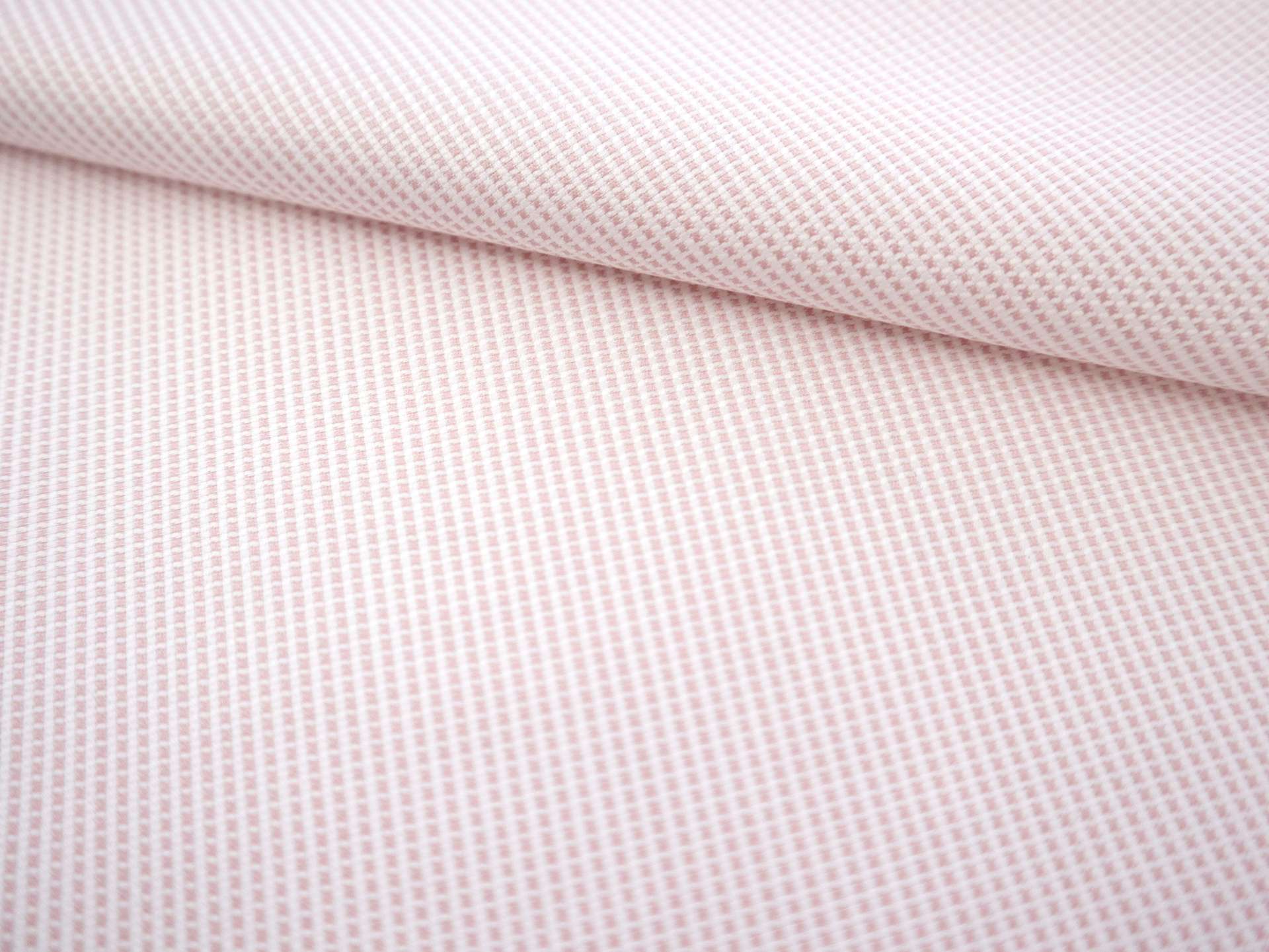 Cotton Dobby Shirting in Soft Pink