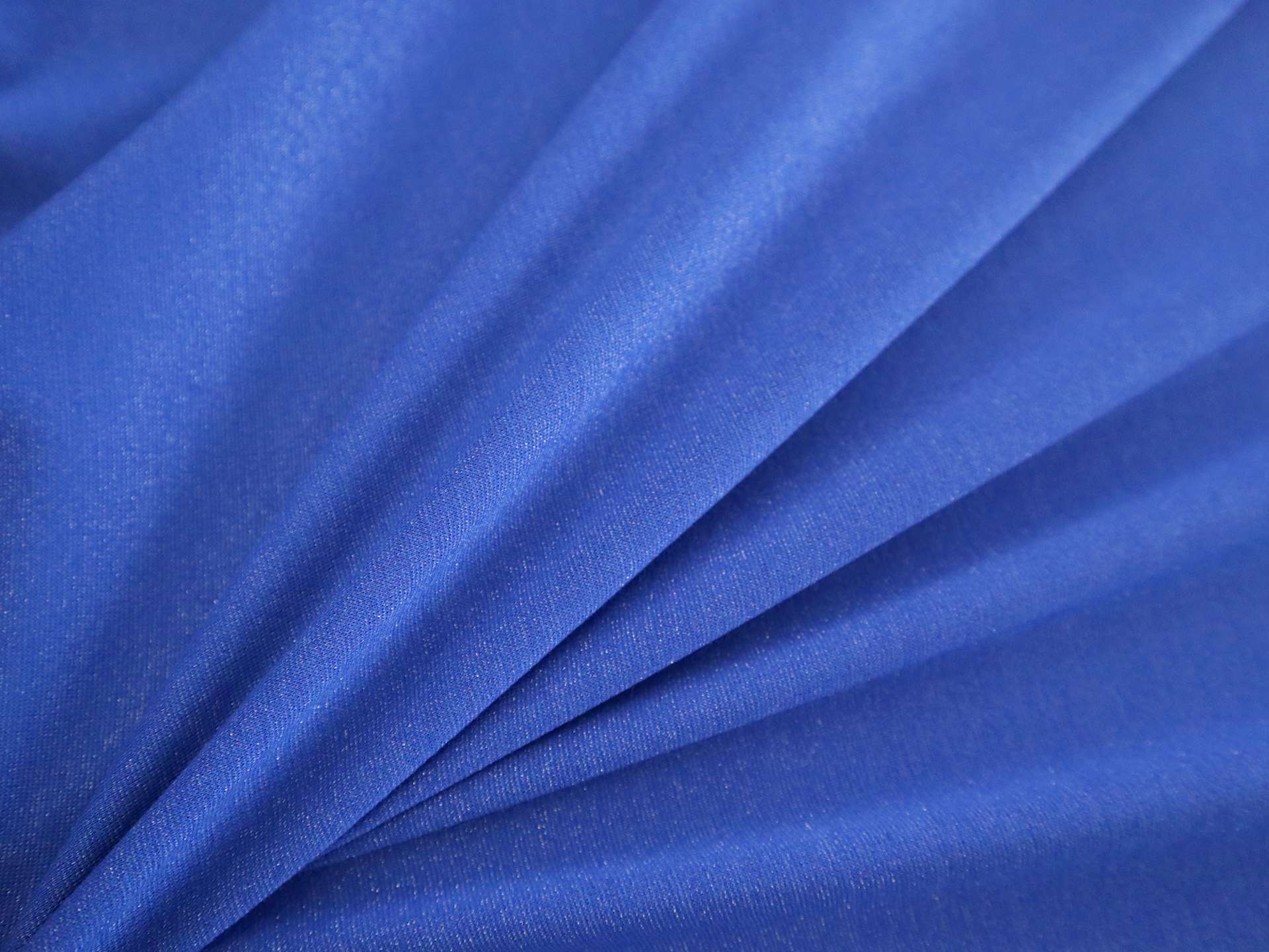 Rayon Lurex Ponte Knit in Royal