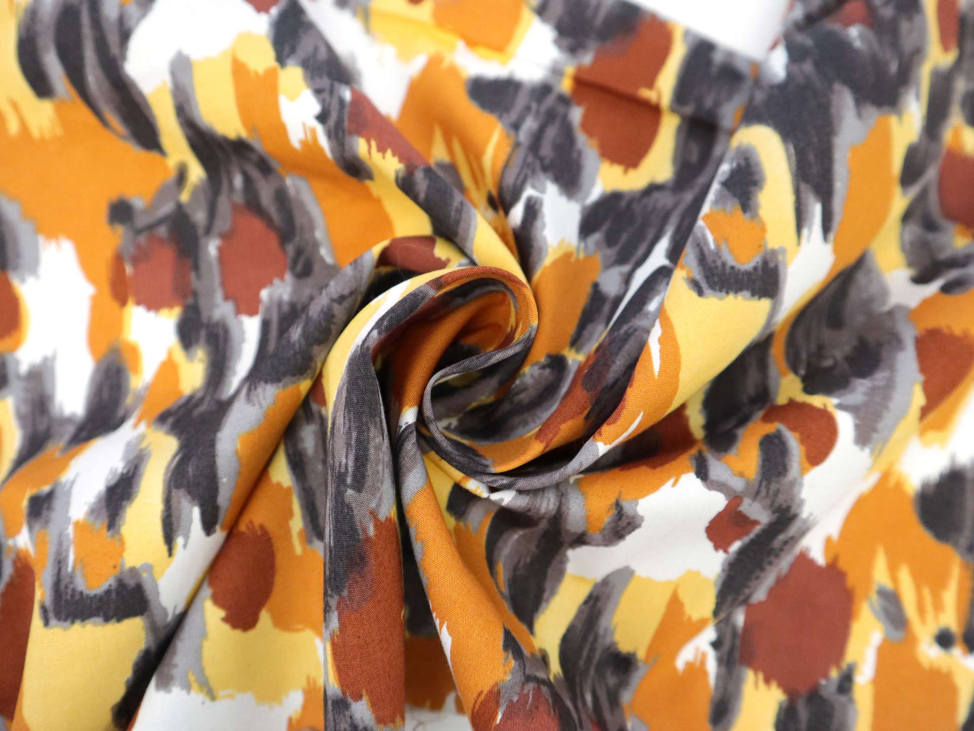 Cotton Poplin with Abstract Print