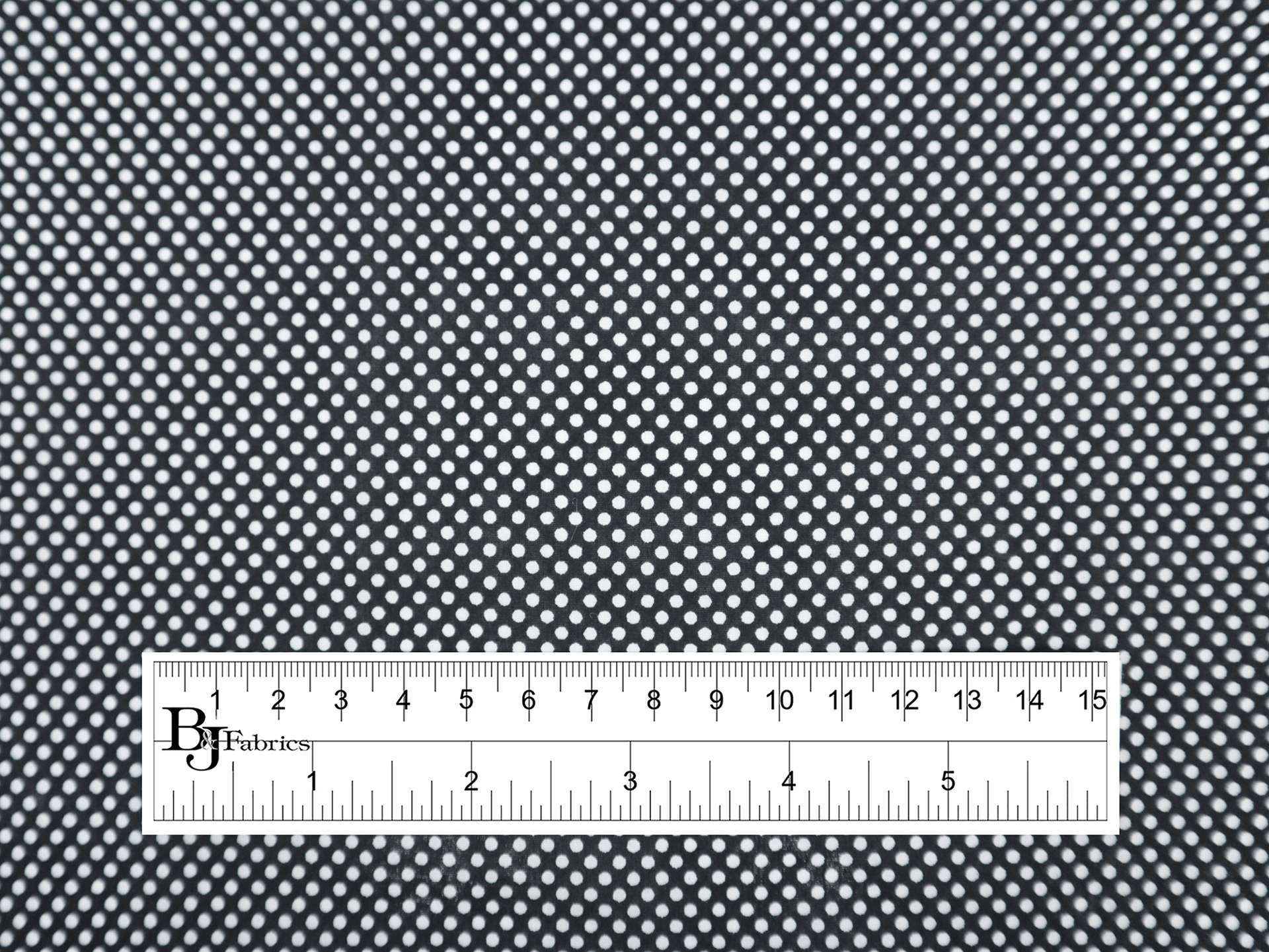 Cotton Broadcloth with Polka Dots Print