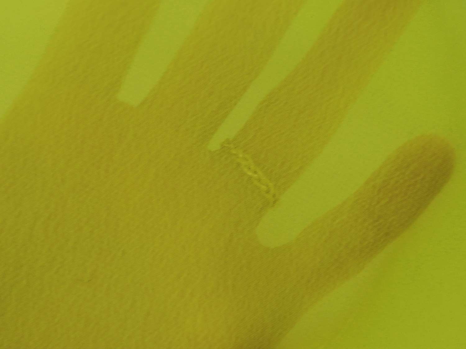 Sheer Polyester Georgette in Neon Yellow