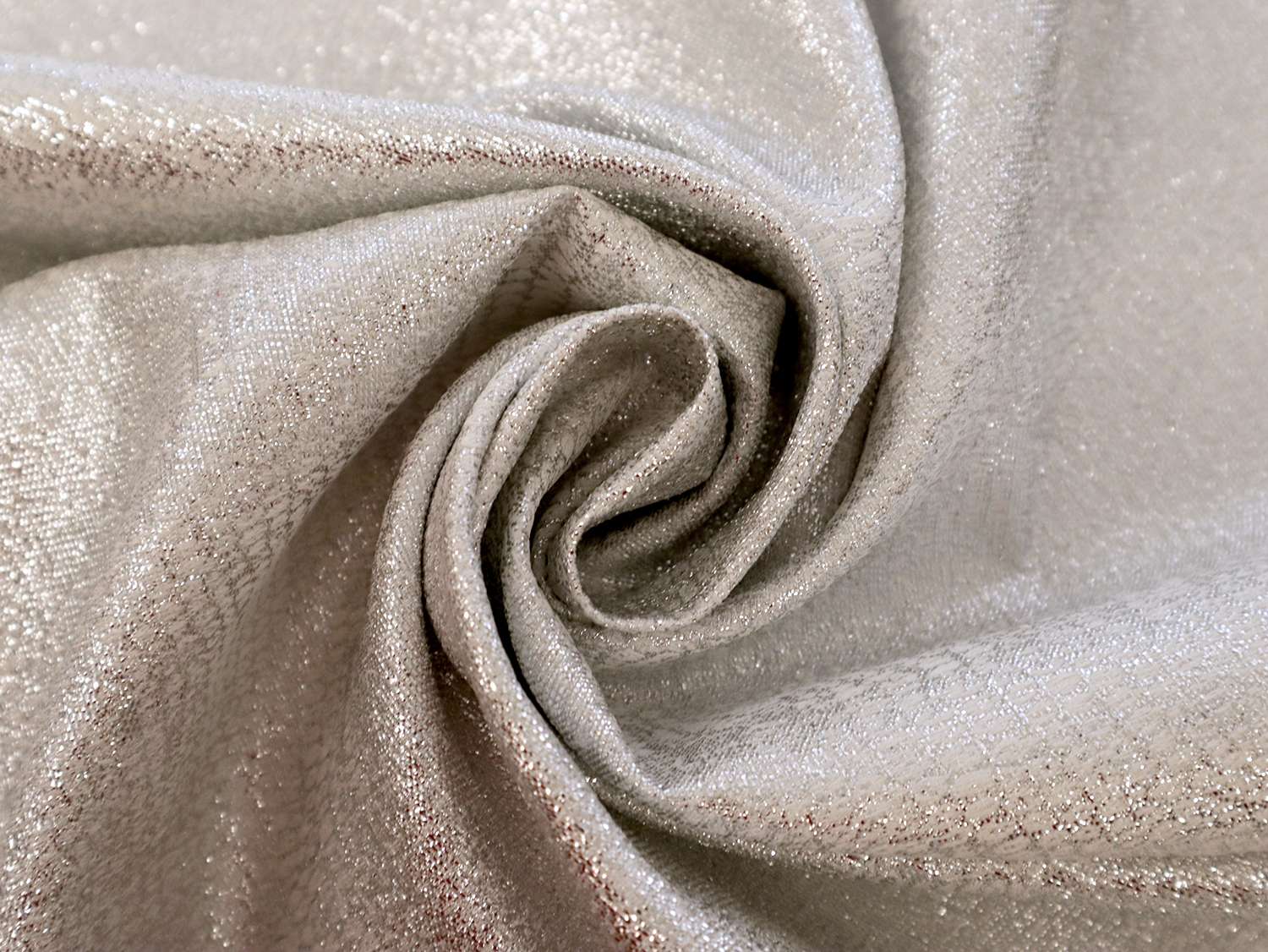 Italian Metallic Jacquard in Silver Snake Skin