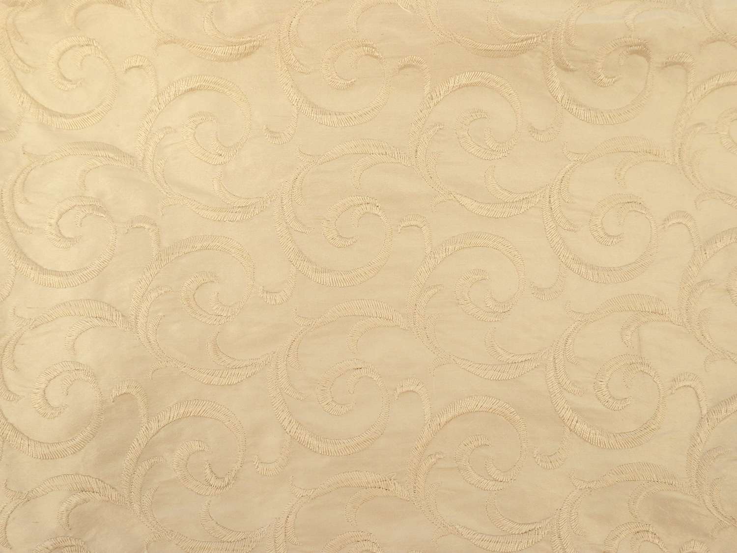 Embroidered Silk Shantung
