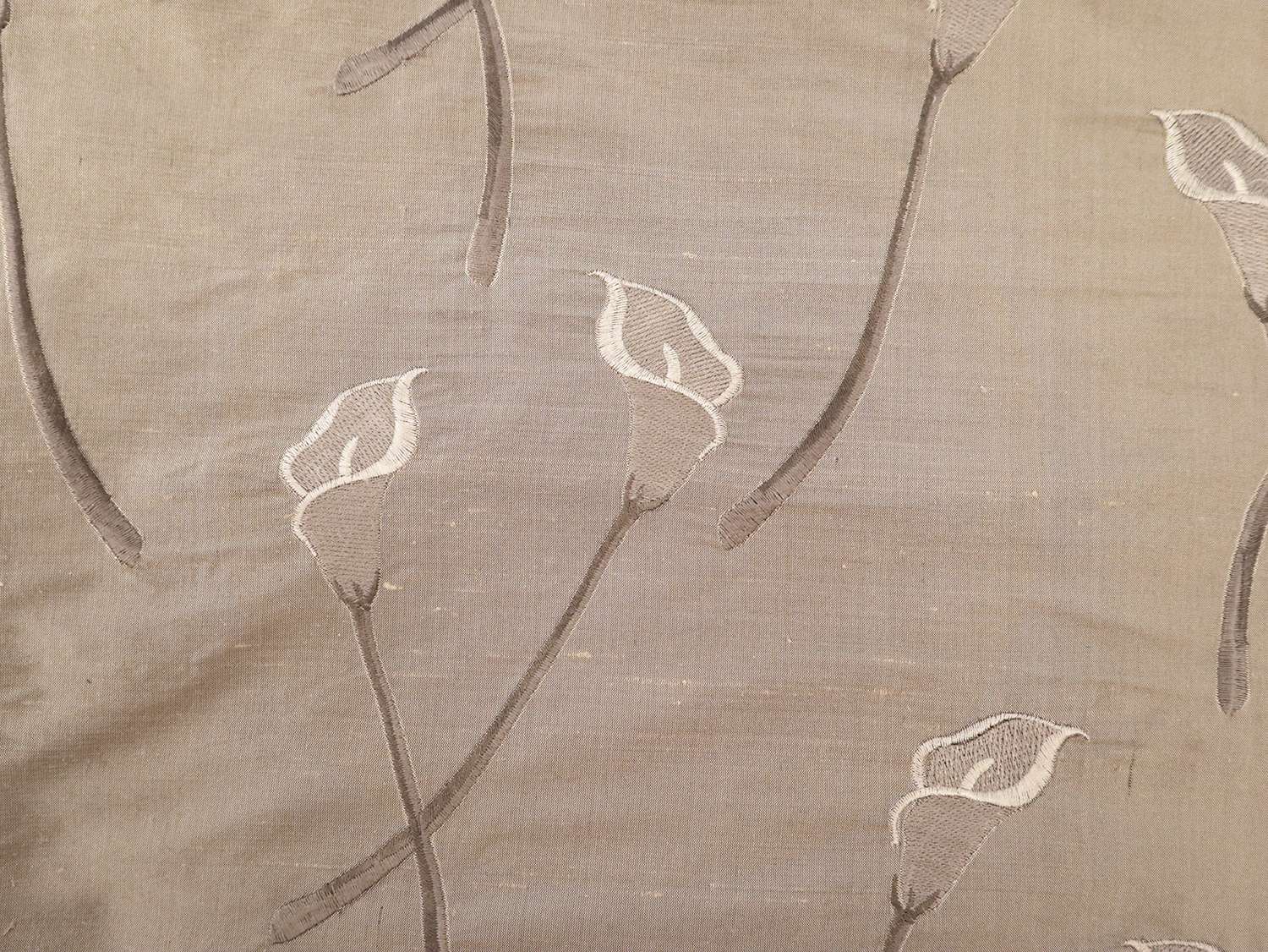 Embroidered Silk Shantung