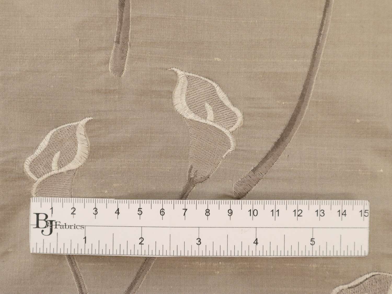 Embroidered Silk Shantung