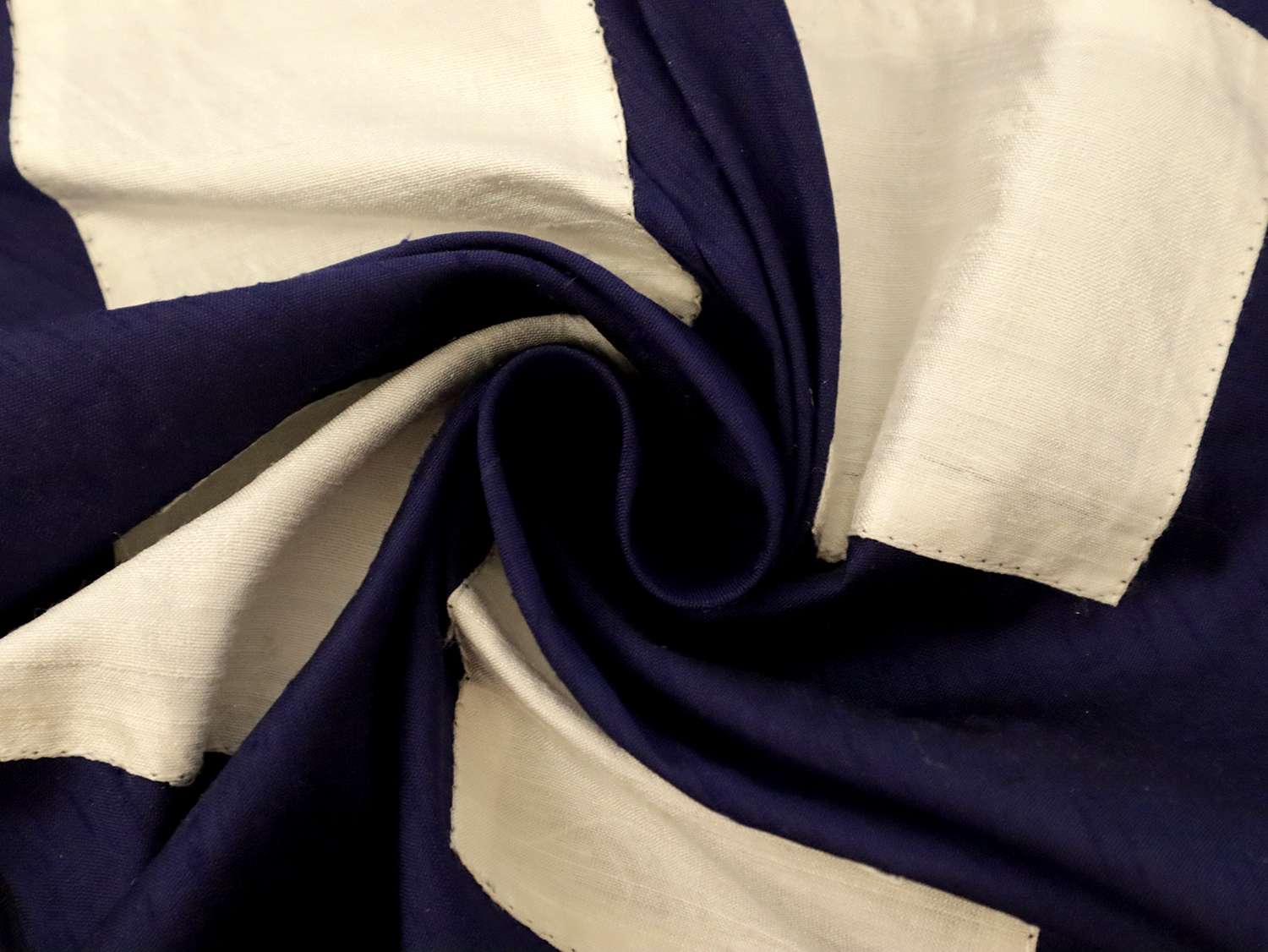 Color Block Appliqué Silk Shantung