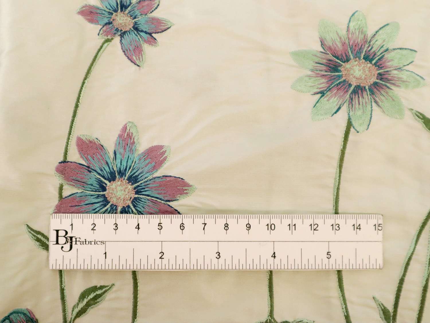 Embroidered Silk Shantung
