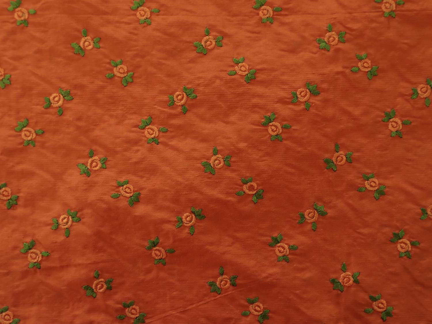 Embroidered Silk Shantung