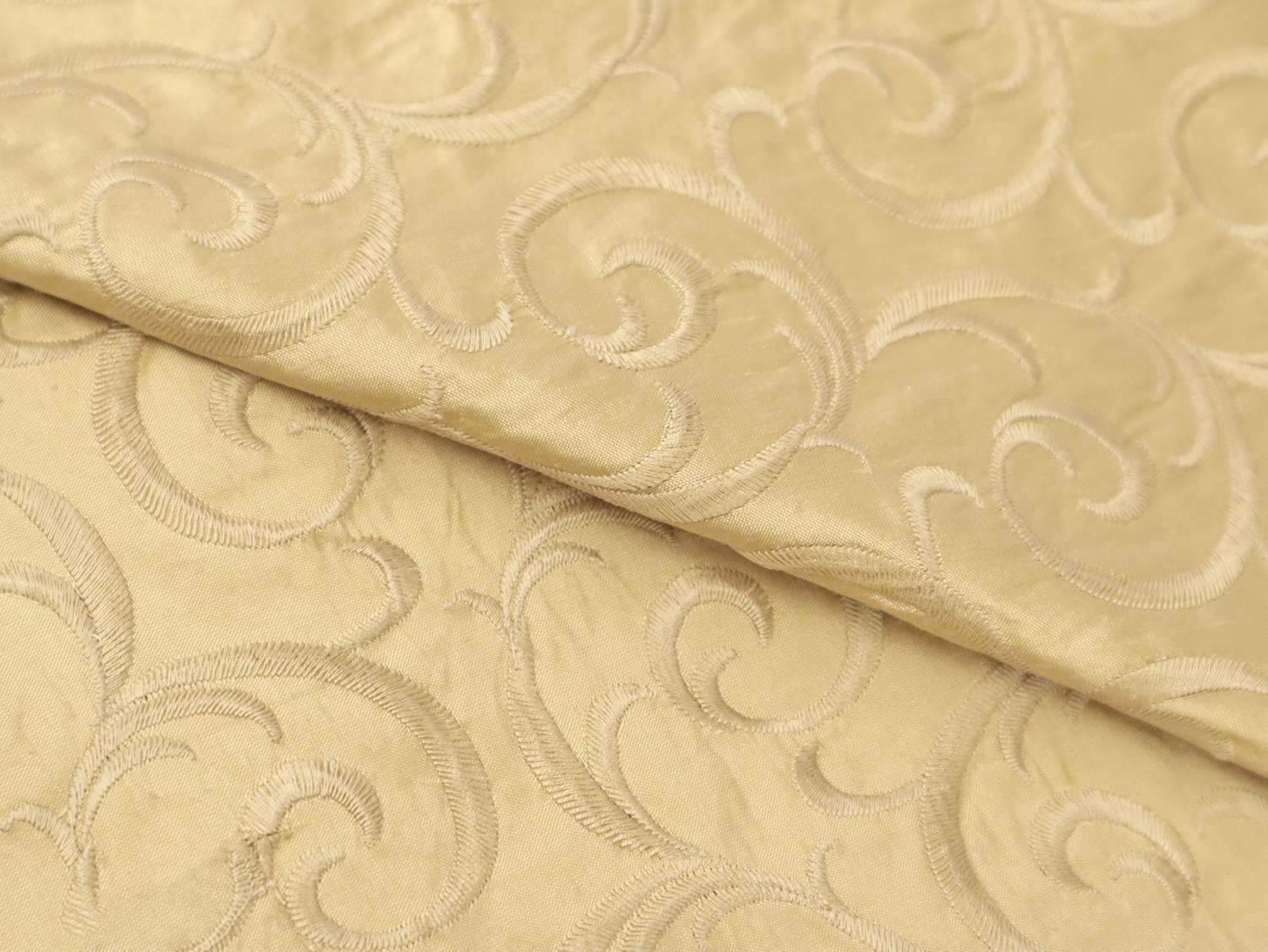 Embroidered Silk Shantung
