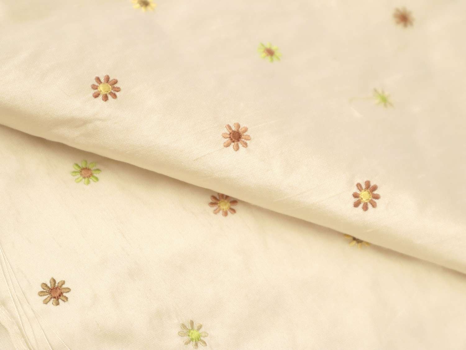 Embroidered Silk Shantung