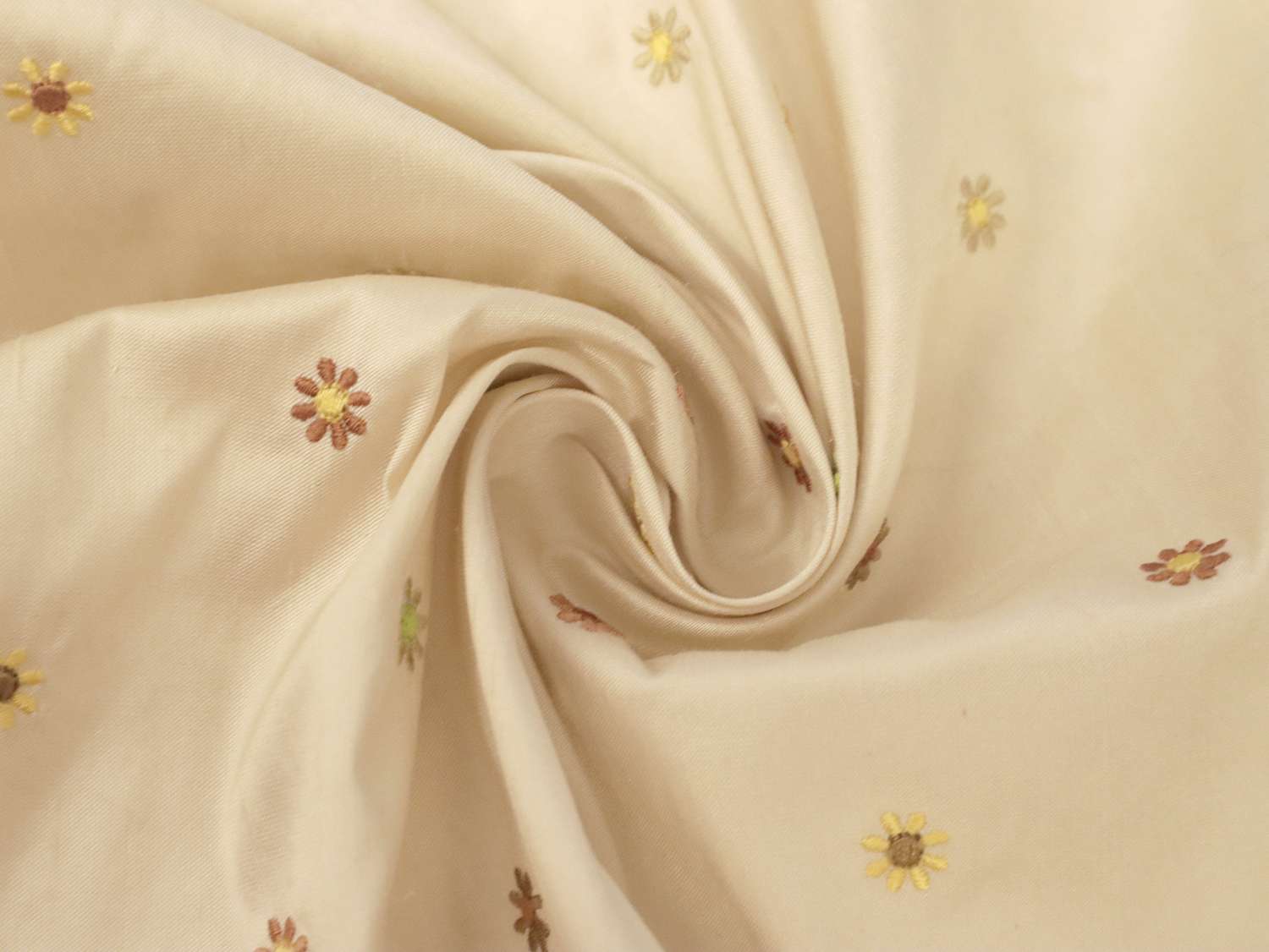 Embroidered Silk Shantung