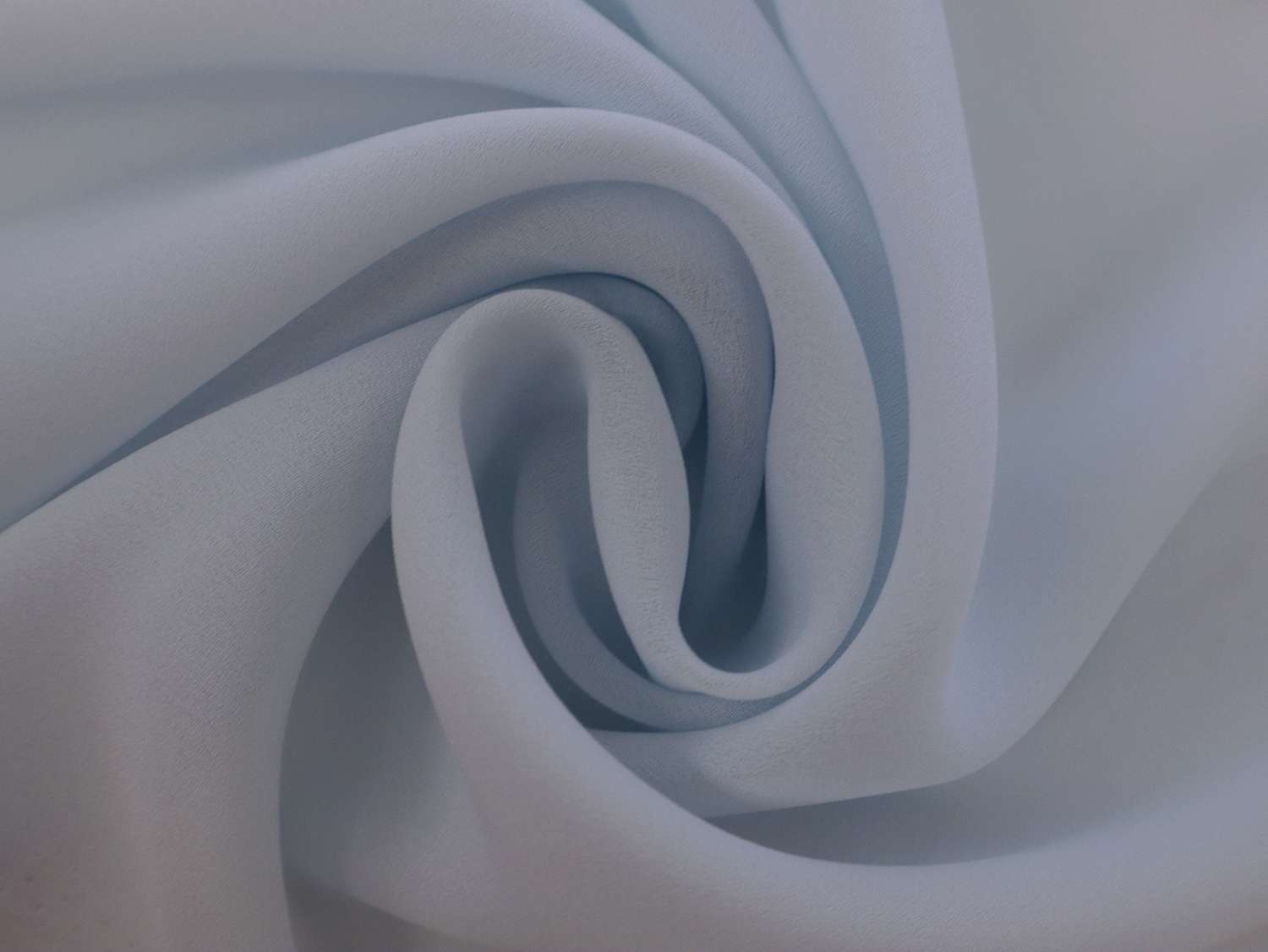 Polyester Double Georgette in Silver