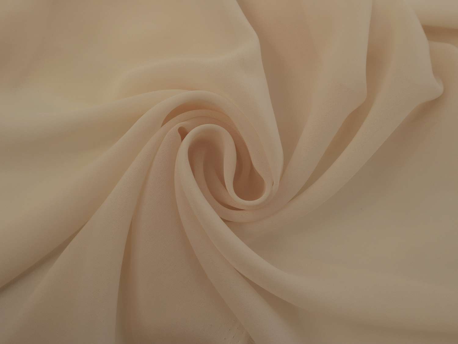 Polyester Double Georgette in Champagne