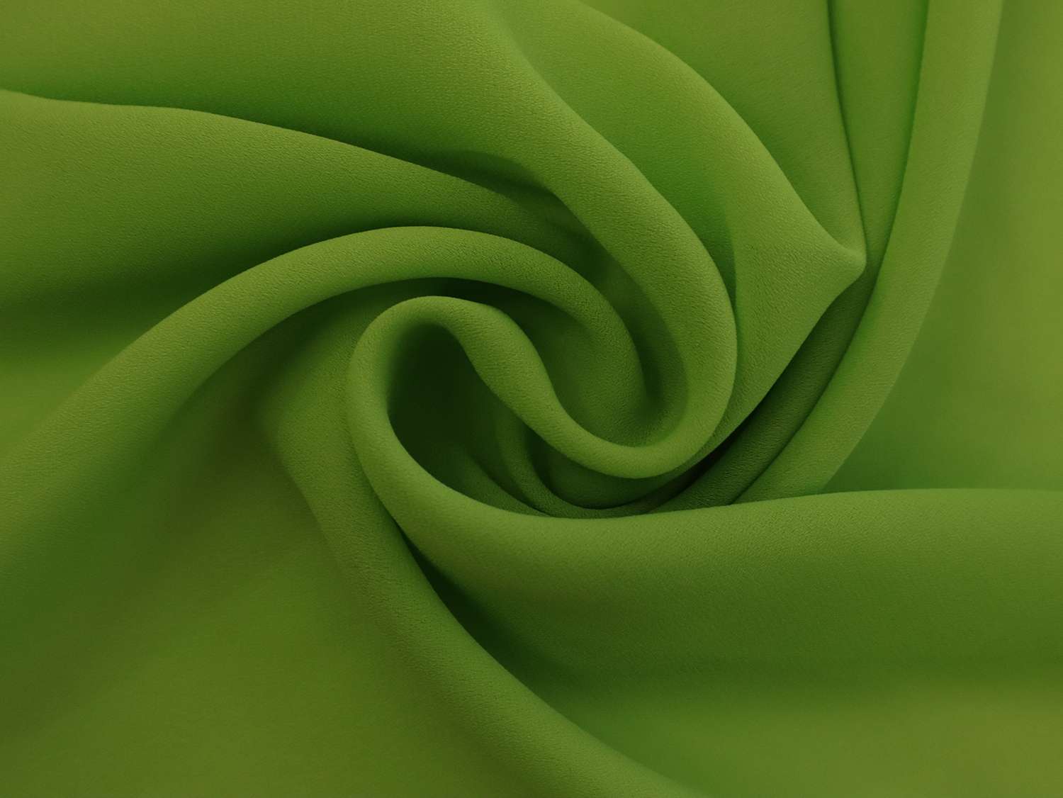 Polyester Double Georgette in Chartreuse
