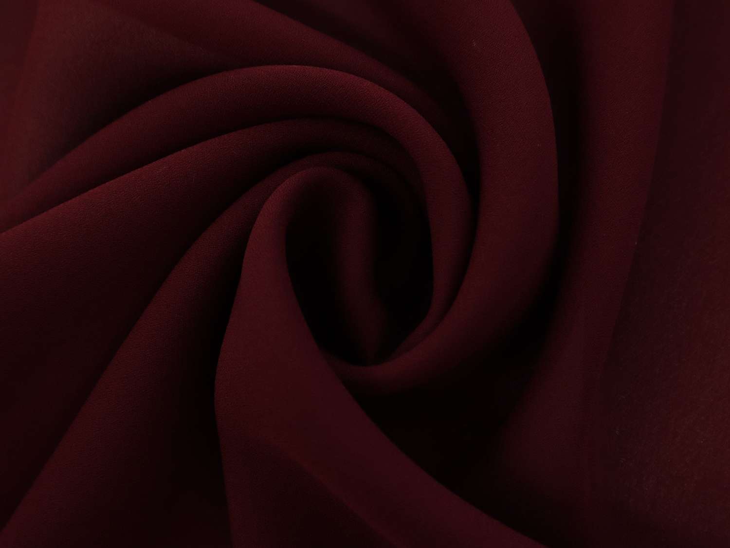 Polyester Double Georgette in Burgundy