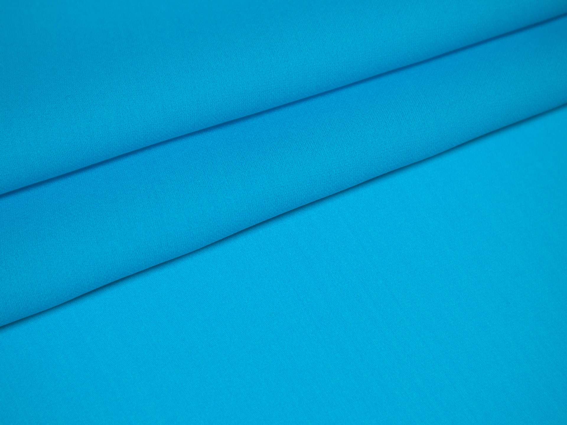 Silk Georgette in Peacock folded