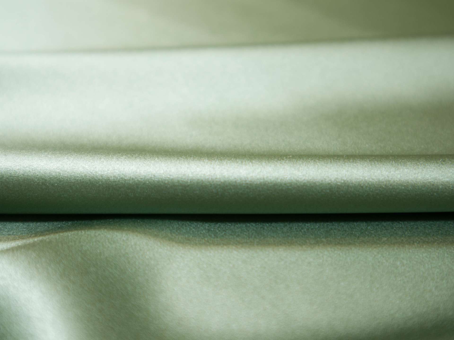 Solid silk charmuese in dill - flat