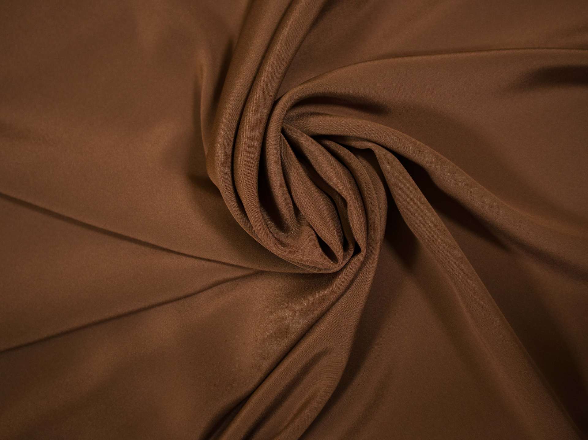 silk 4 ply crepe in Mocha- draped