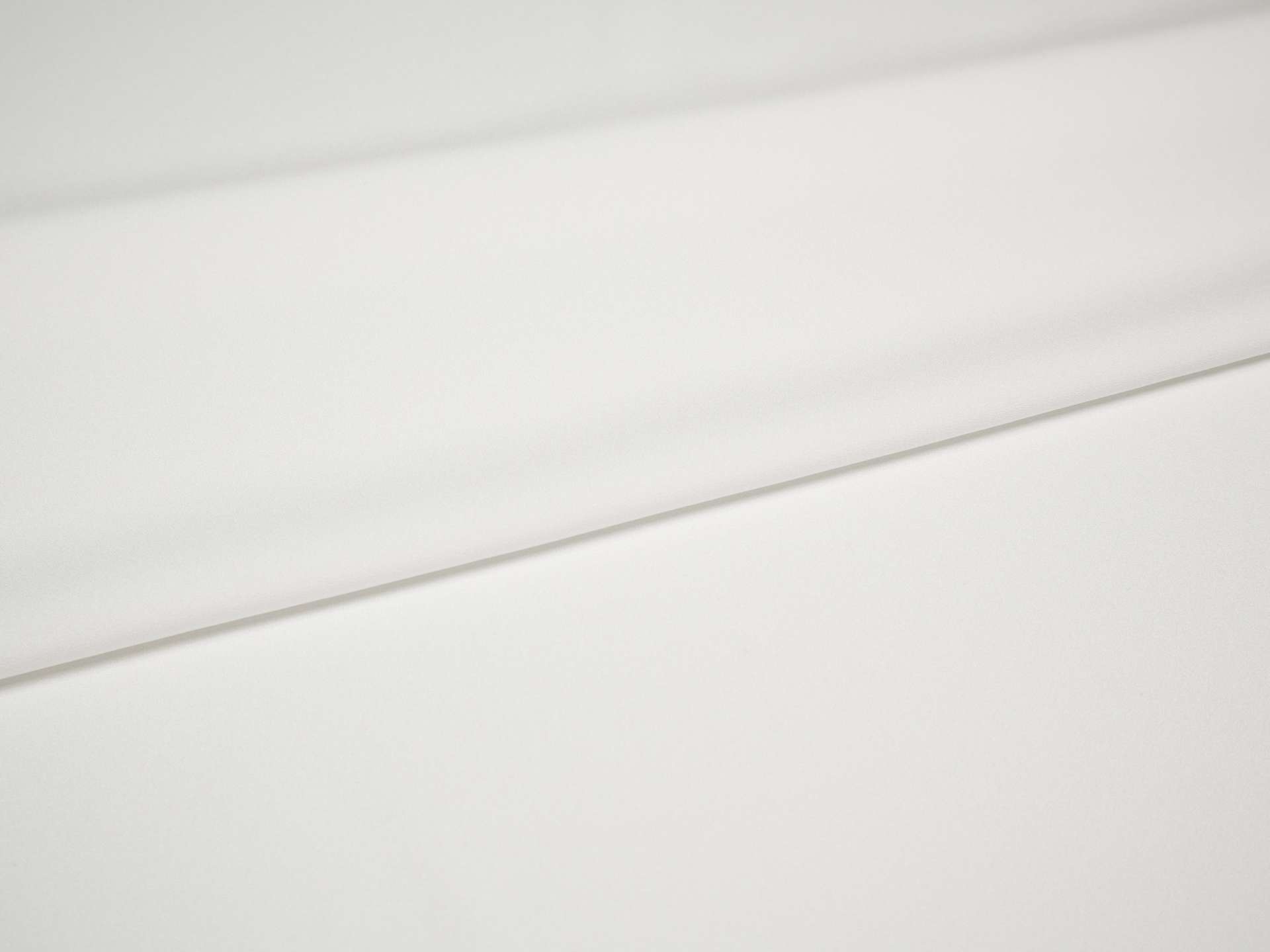 silk Crepe De Chine in White- folded