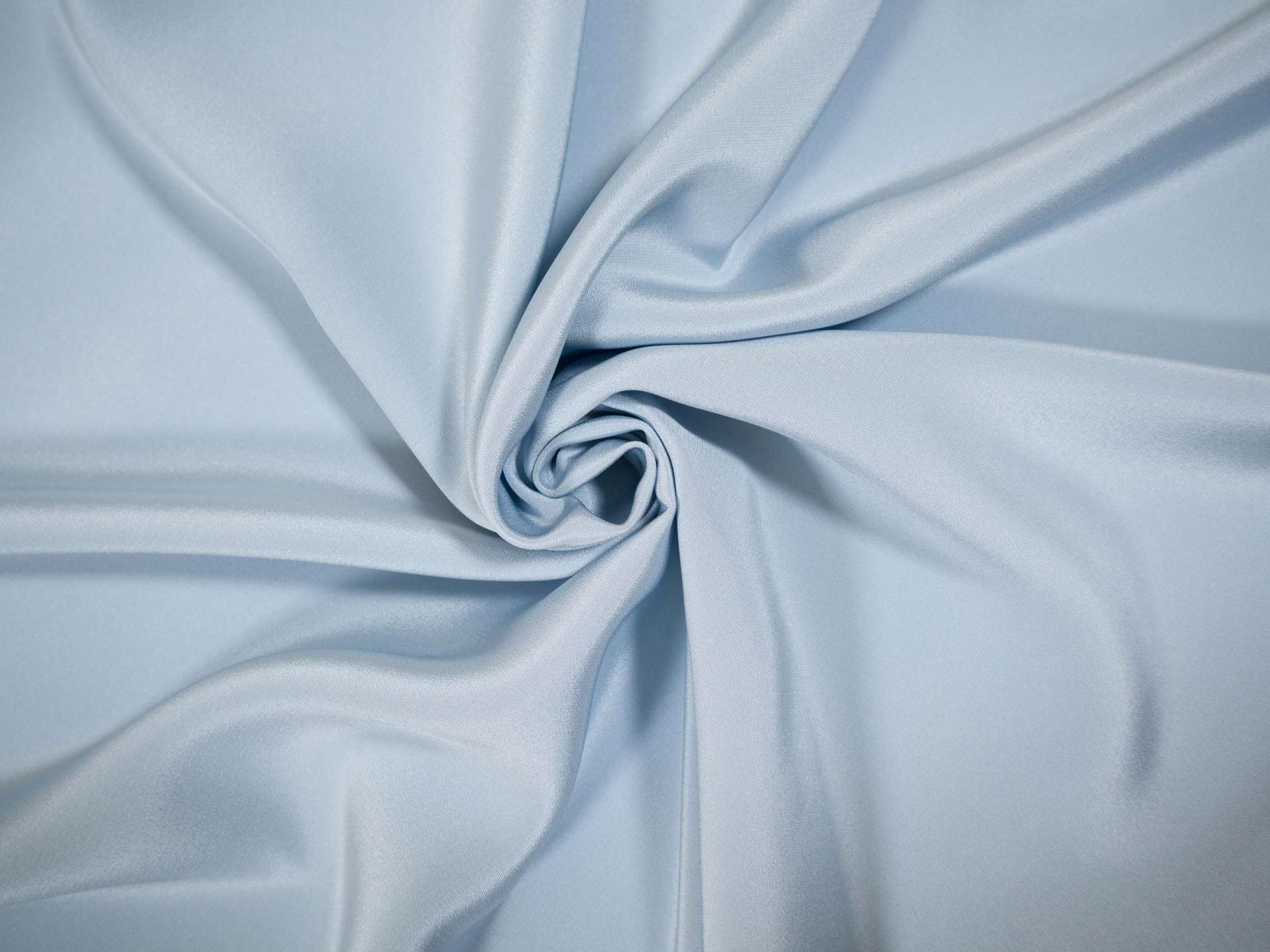 silk 4 ply crepe in baby blue- draped
