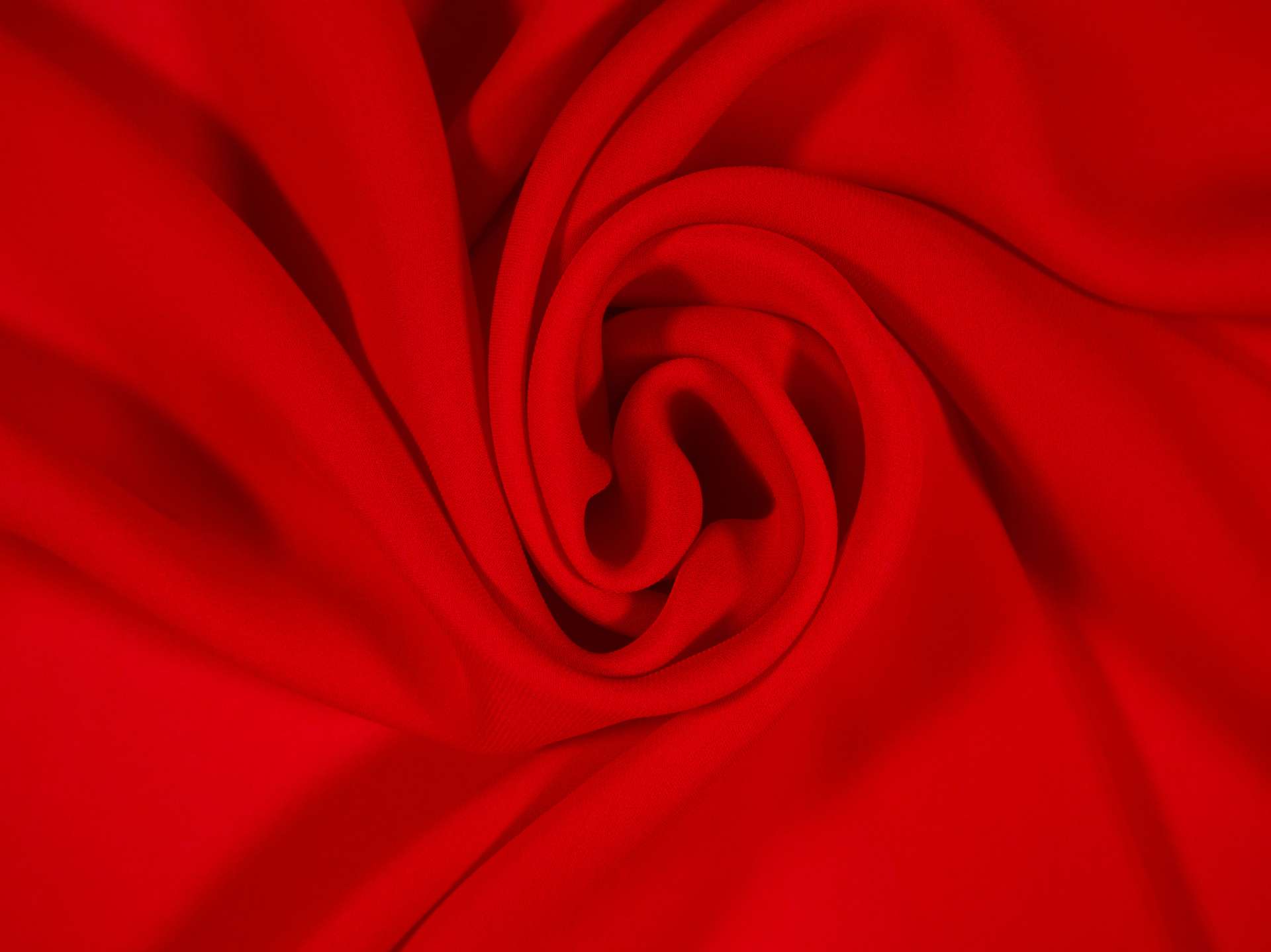 Silk Georgette in cardinal draped