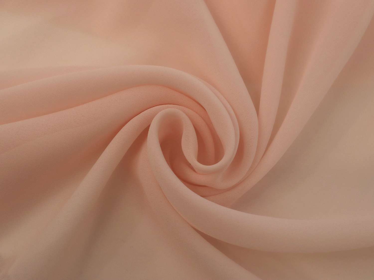 Polyester Double Georgette in Peach