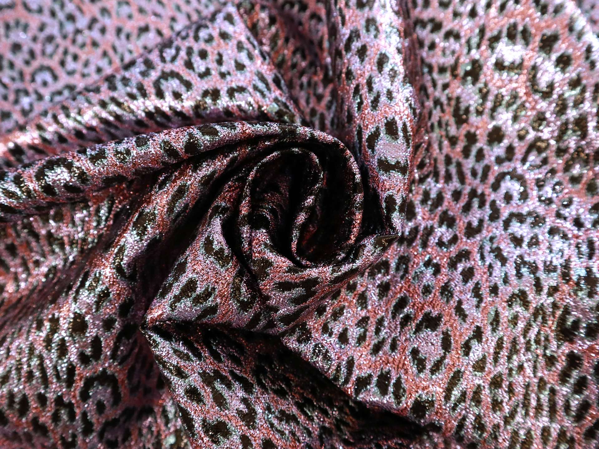 Metallic Animal Print Lame