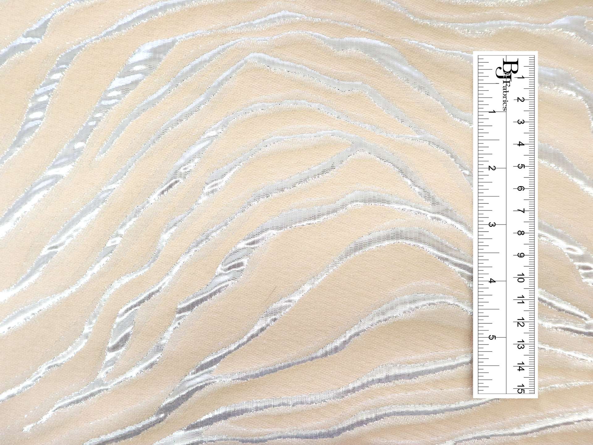 Metallic Zebra Print Brocade