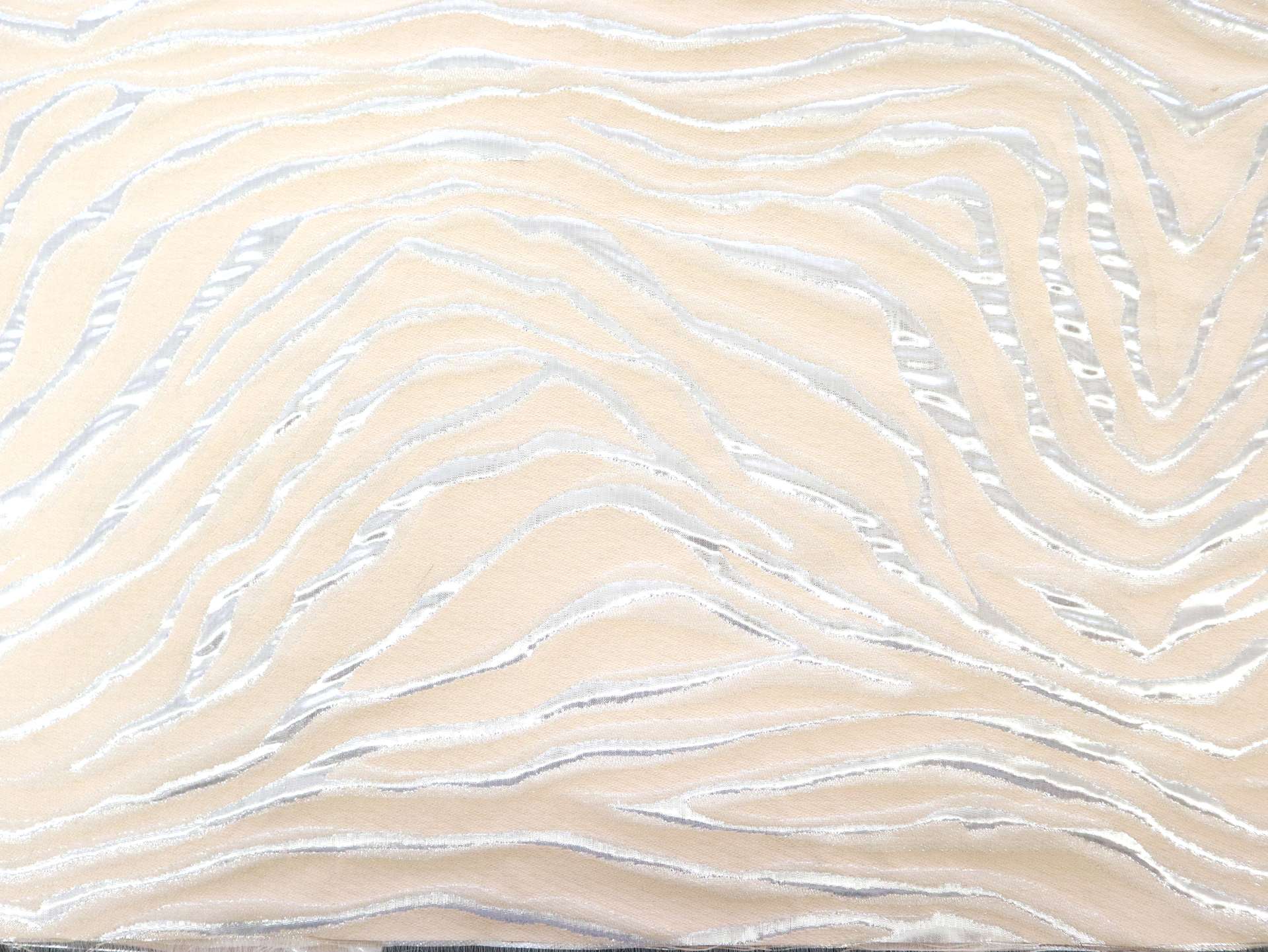 Metallic Zebra Print Brocade
