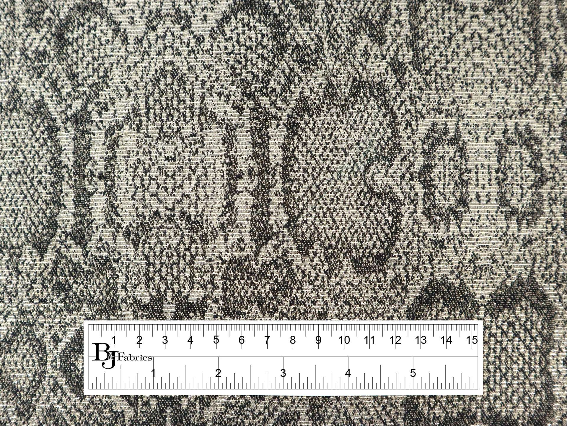 Metallic Snake Print Brocade