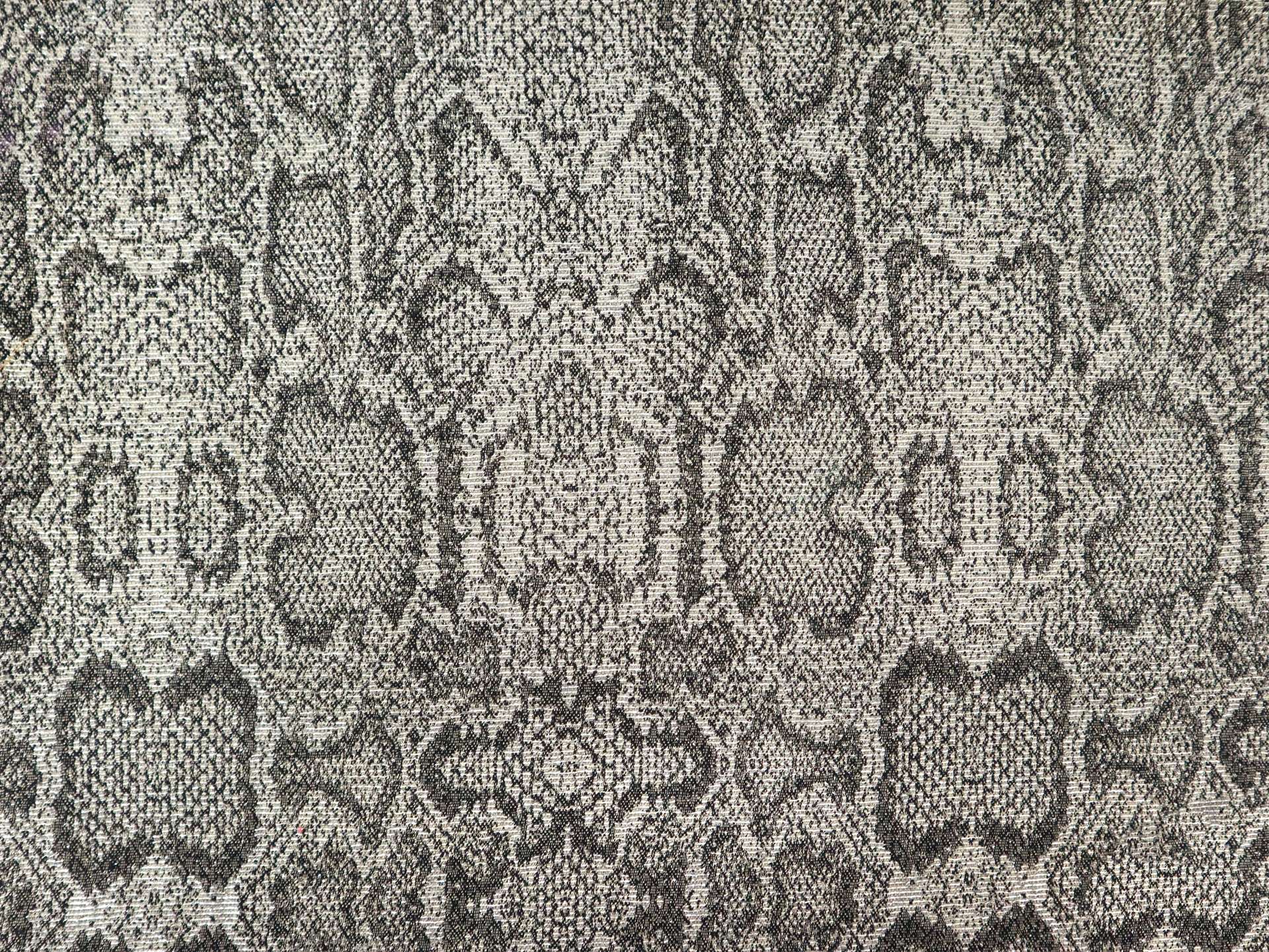 Metallic Snake Print Brocade