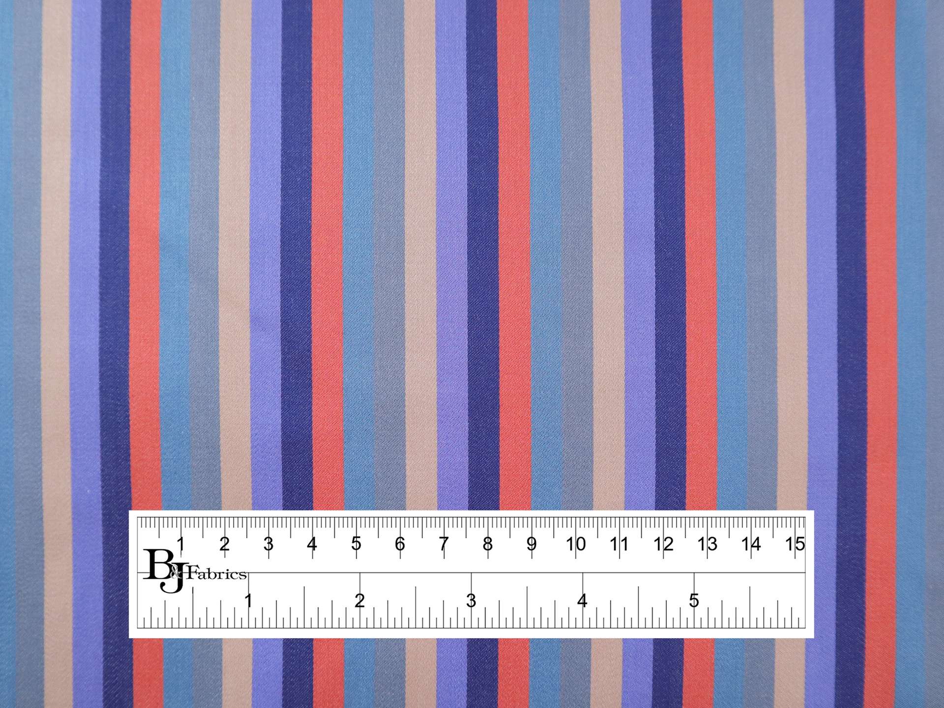 Two-Ply Striped Cotton Sateen in Grey