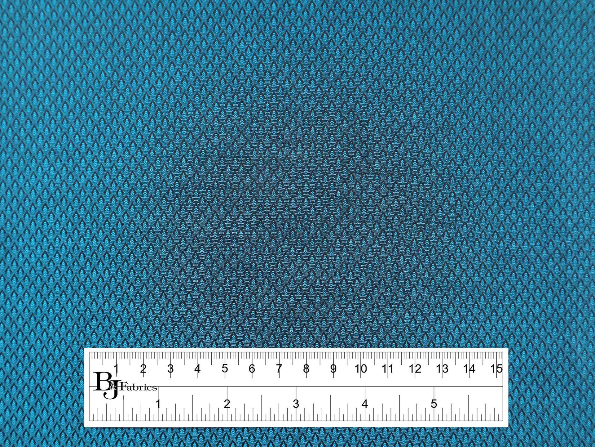 Cotton Jacquard Shirting in Teal