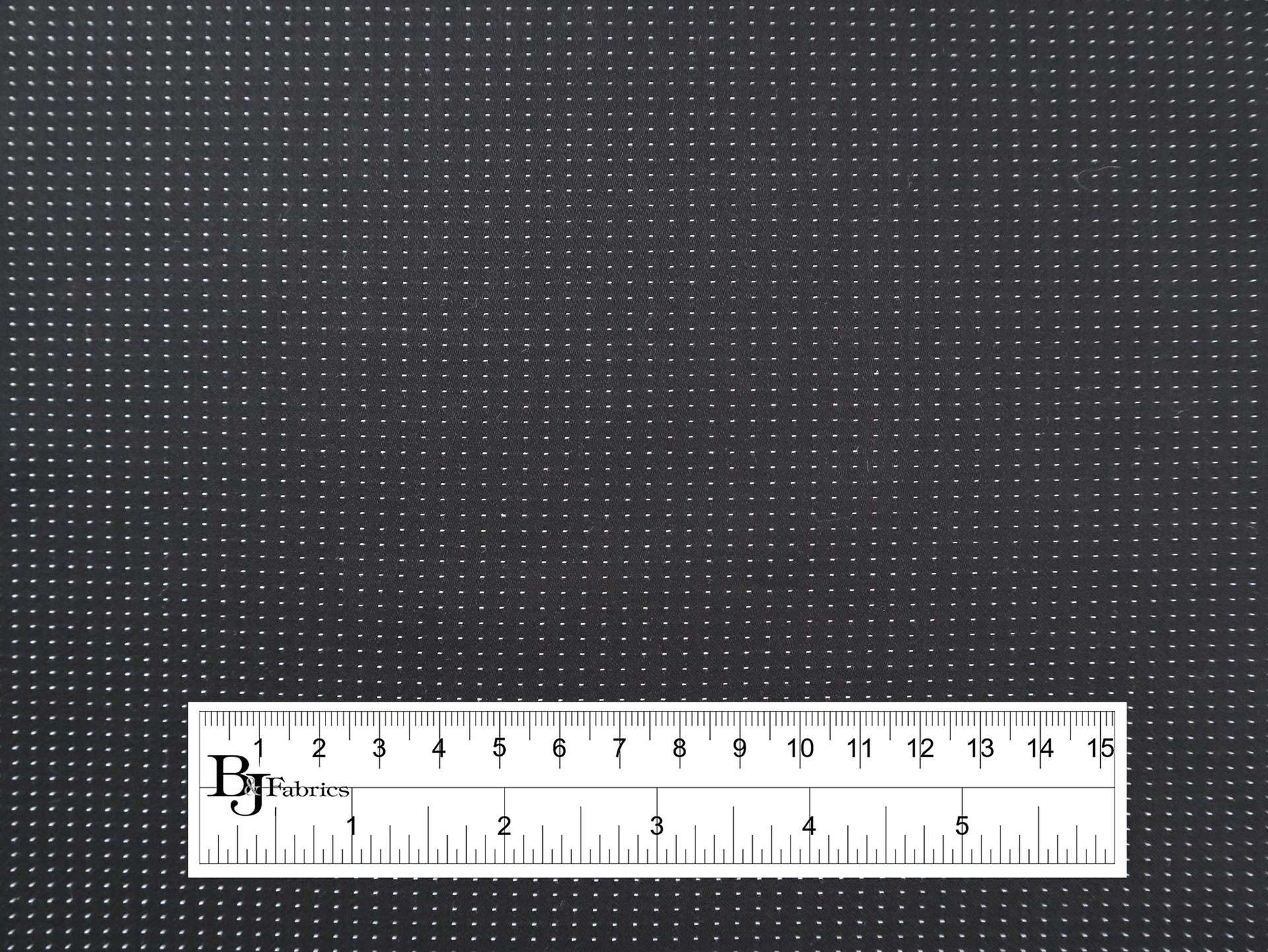 Two-Ply Cotton Pin Dot Shirting in Black