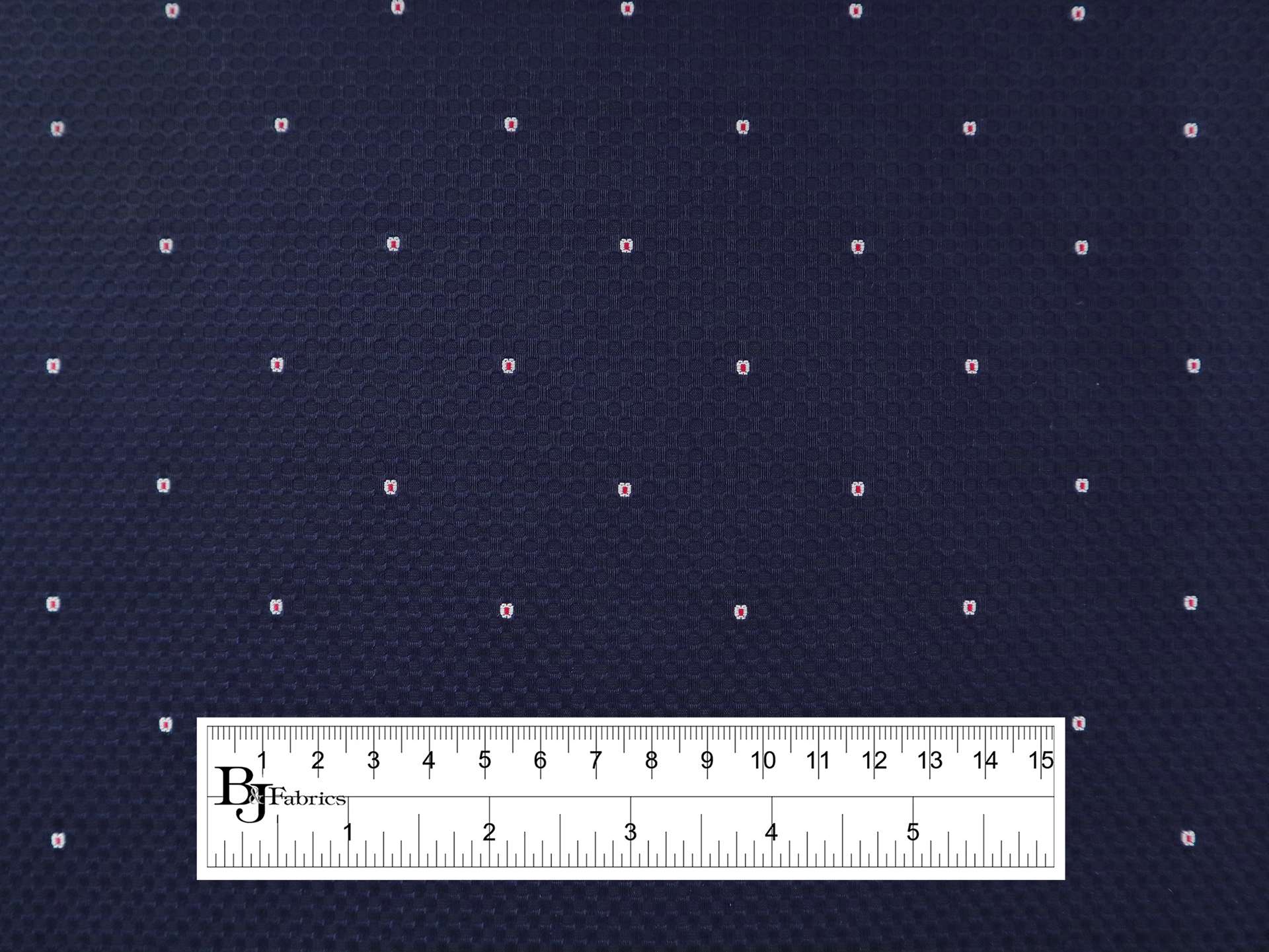 Two-Ply Cotton Birdseye Piqué in Navy