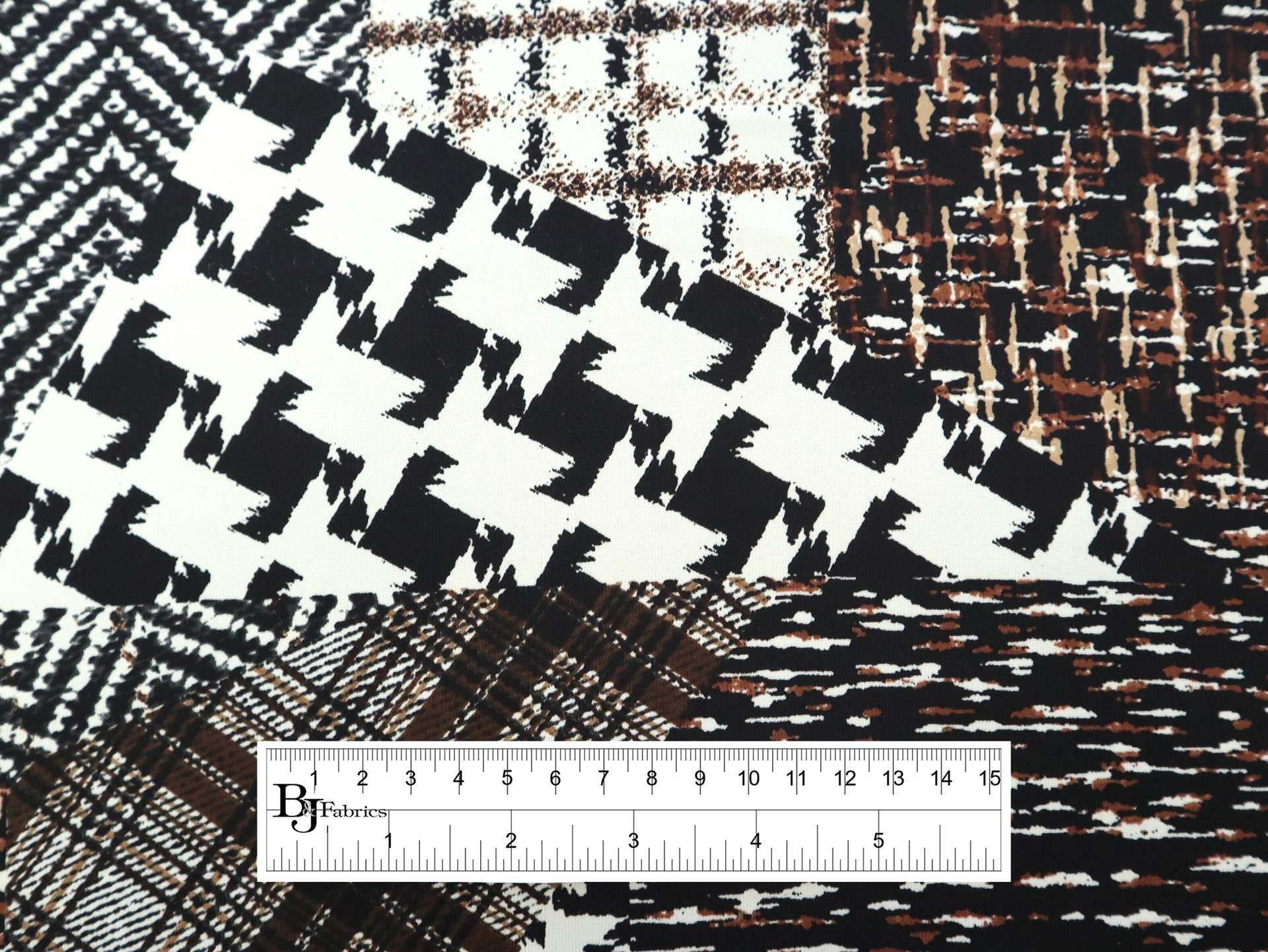 Polyester Georgette with Multi Tweeds Print