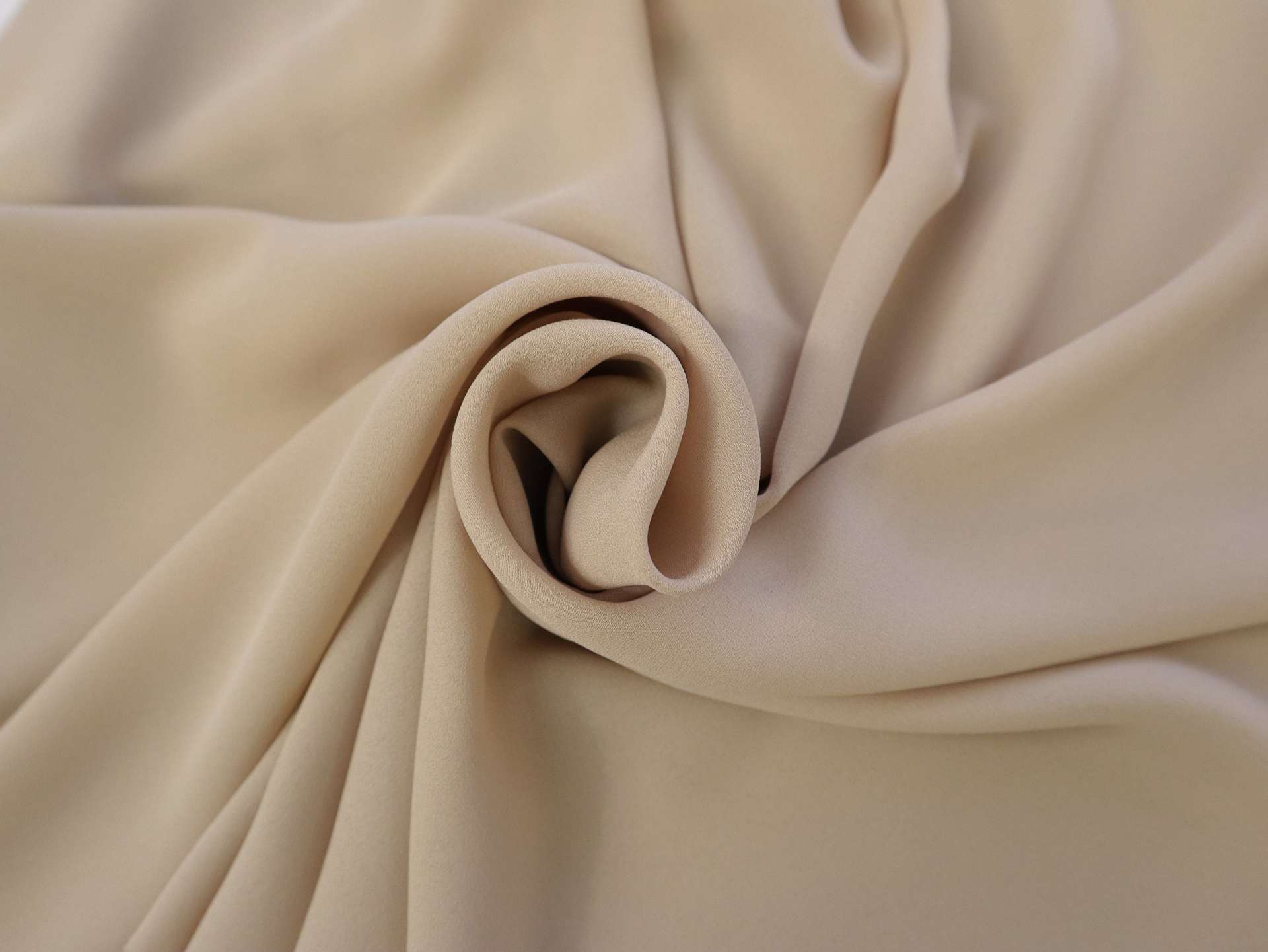 Polyester Double Georgette in Nude