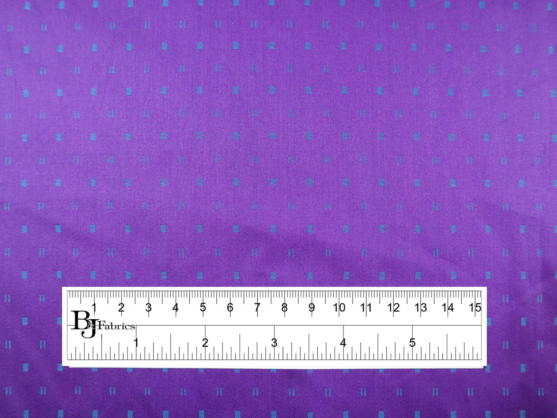 Cotton Dobby Sateen in Teal & Purple