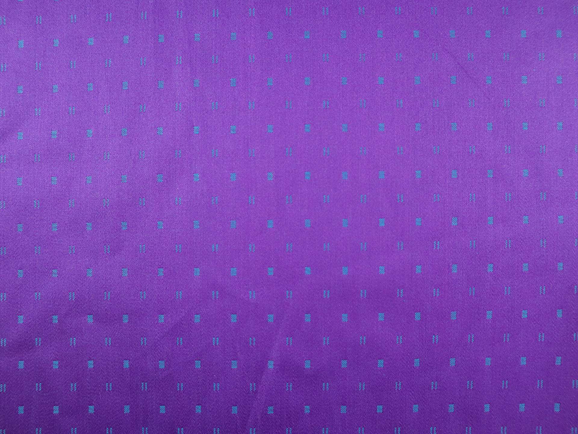 Cotton Dobby Sateen in Teal & Purple