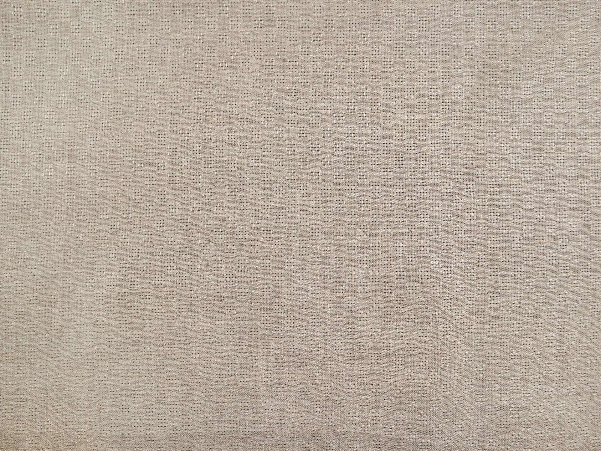 Novelty Check Linen in Flax