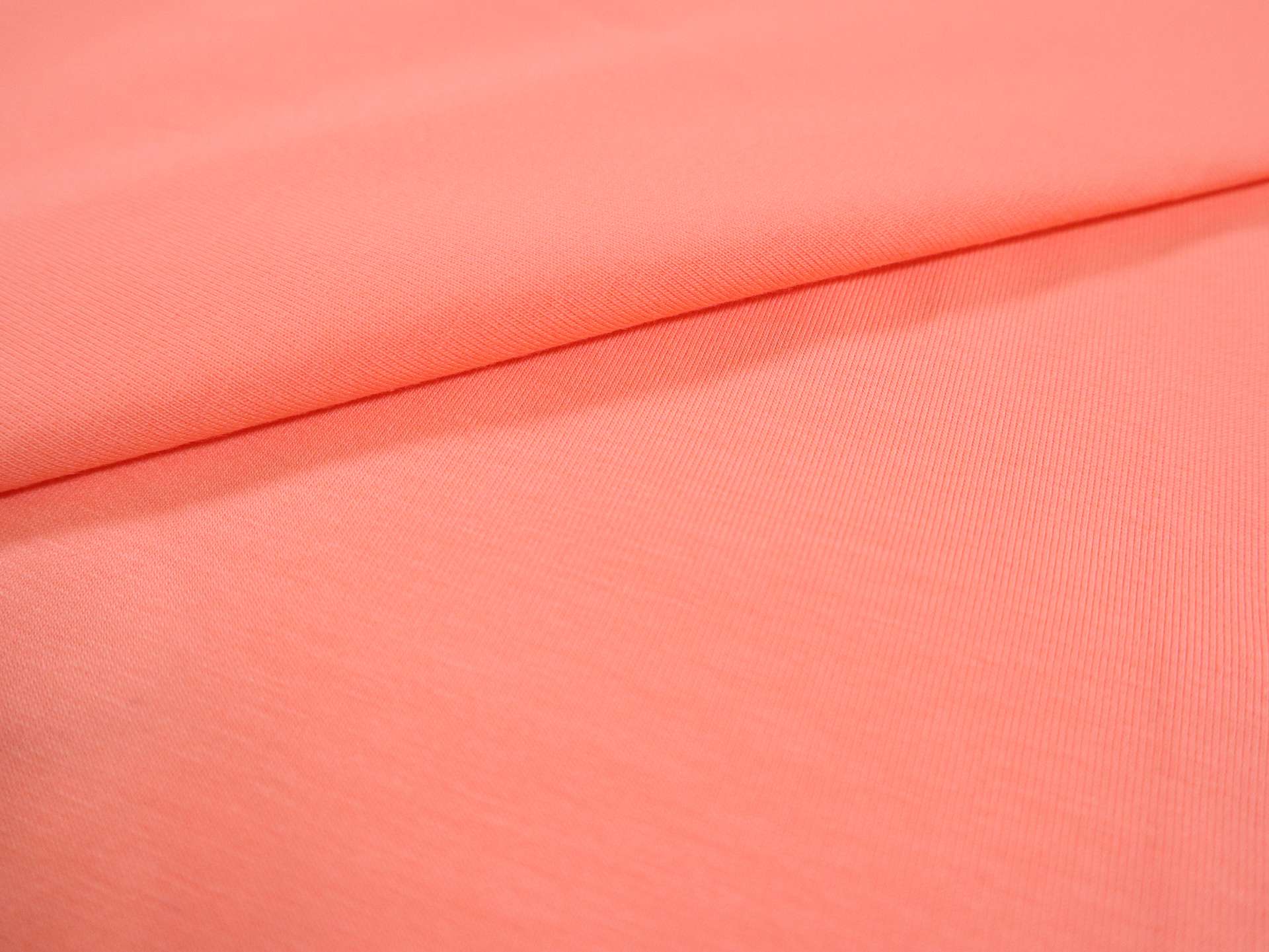 Cotton Spandex Jersey in Coral