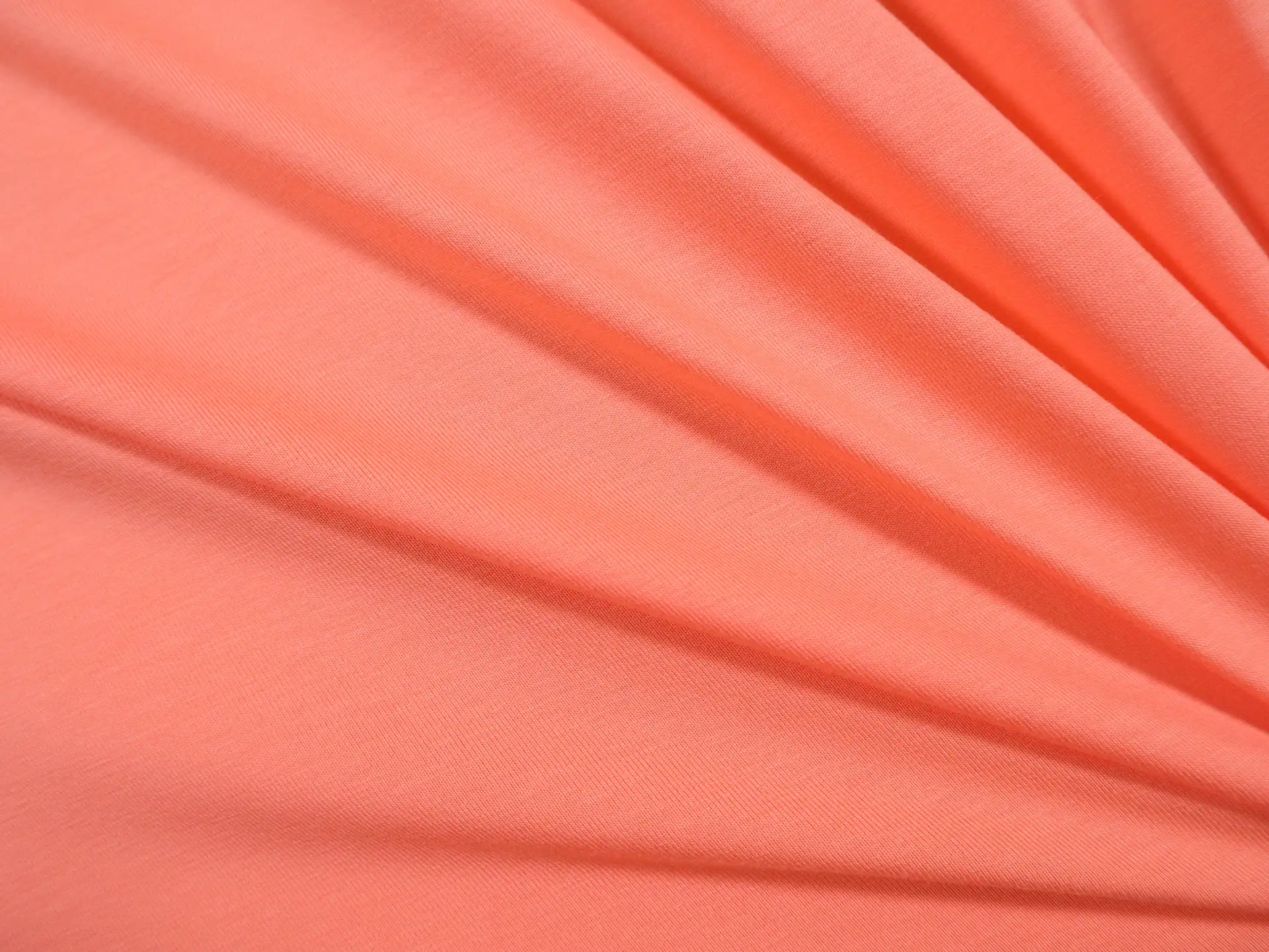 Cotton Spandex Jersey in Coral