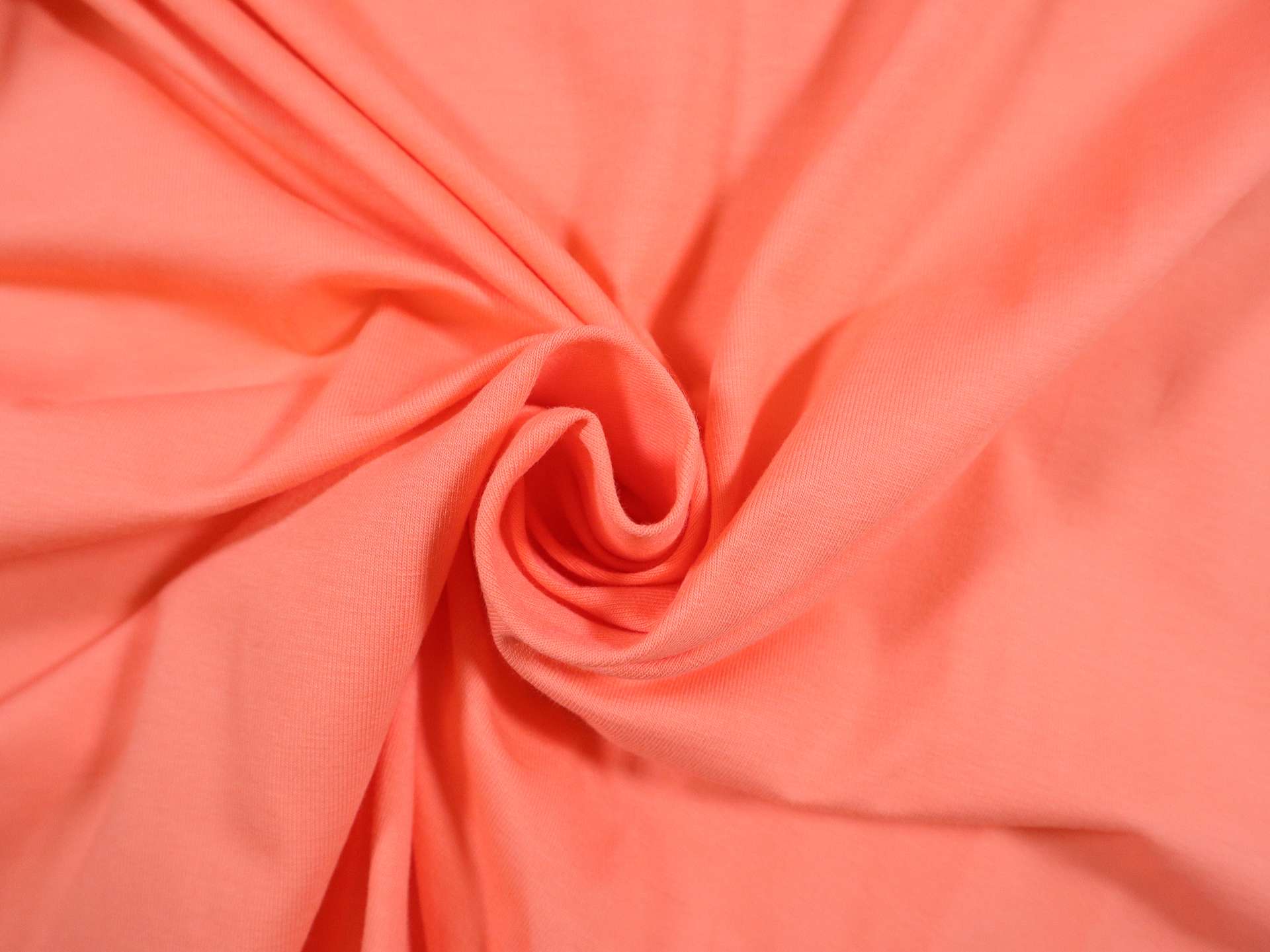 Cotton Spandex Jersey in Coral