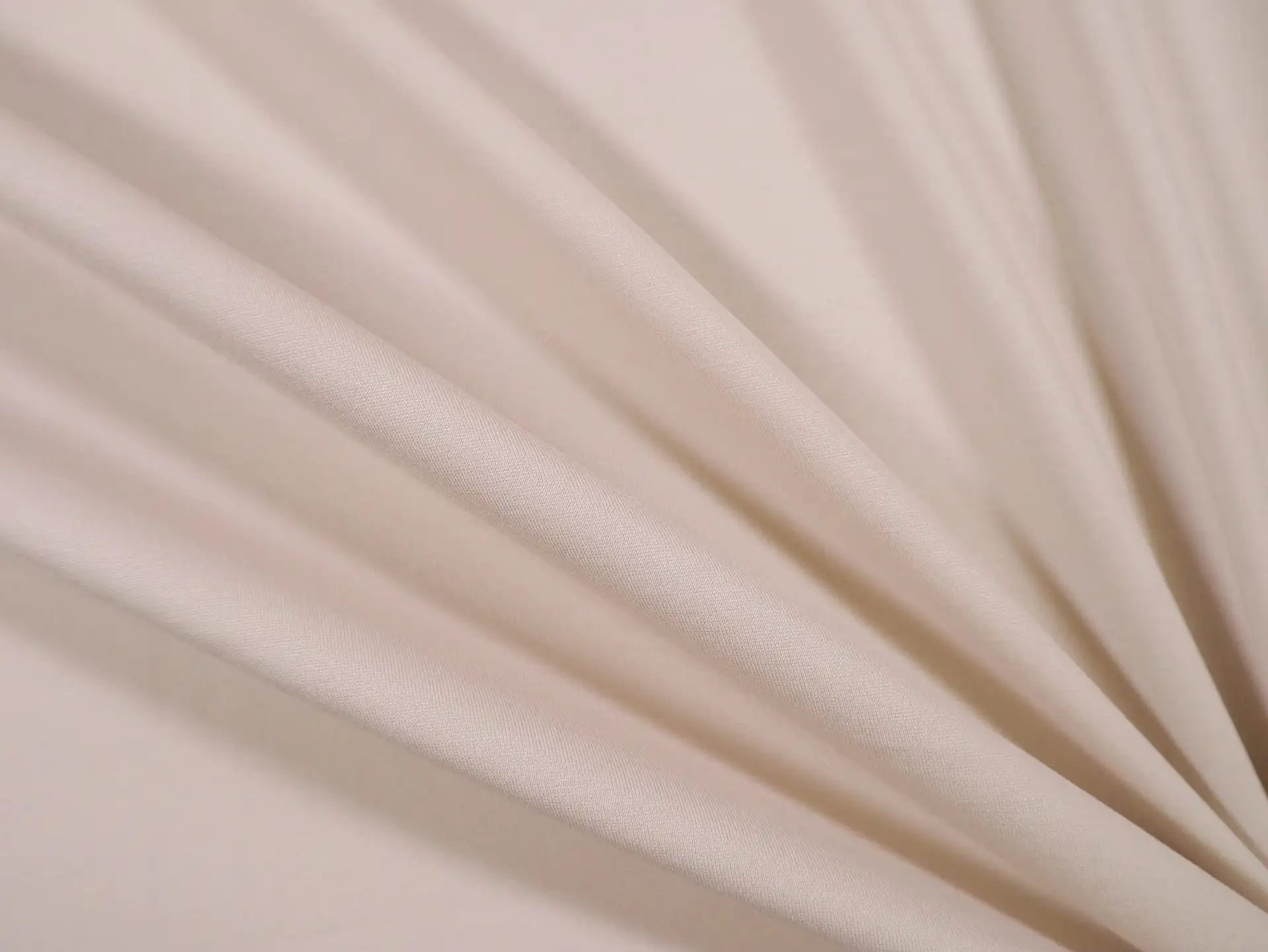 Lightweight Rayon Blend Ponte Knit in Nude Sand