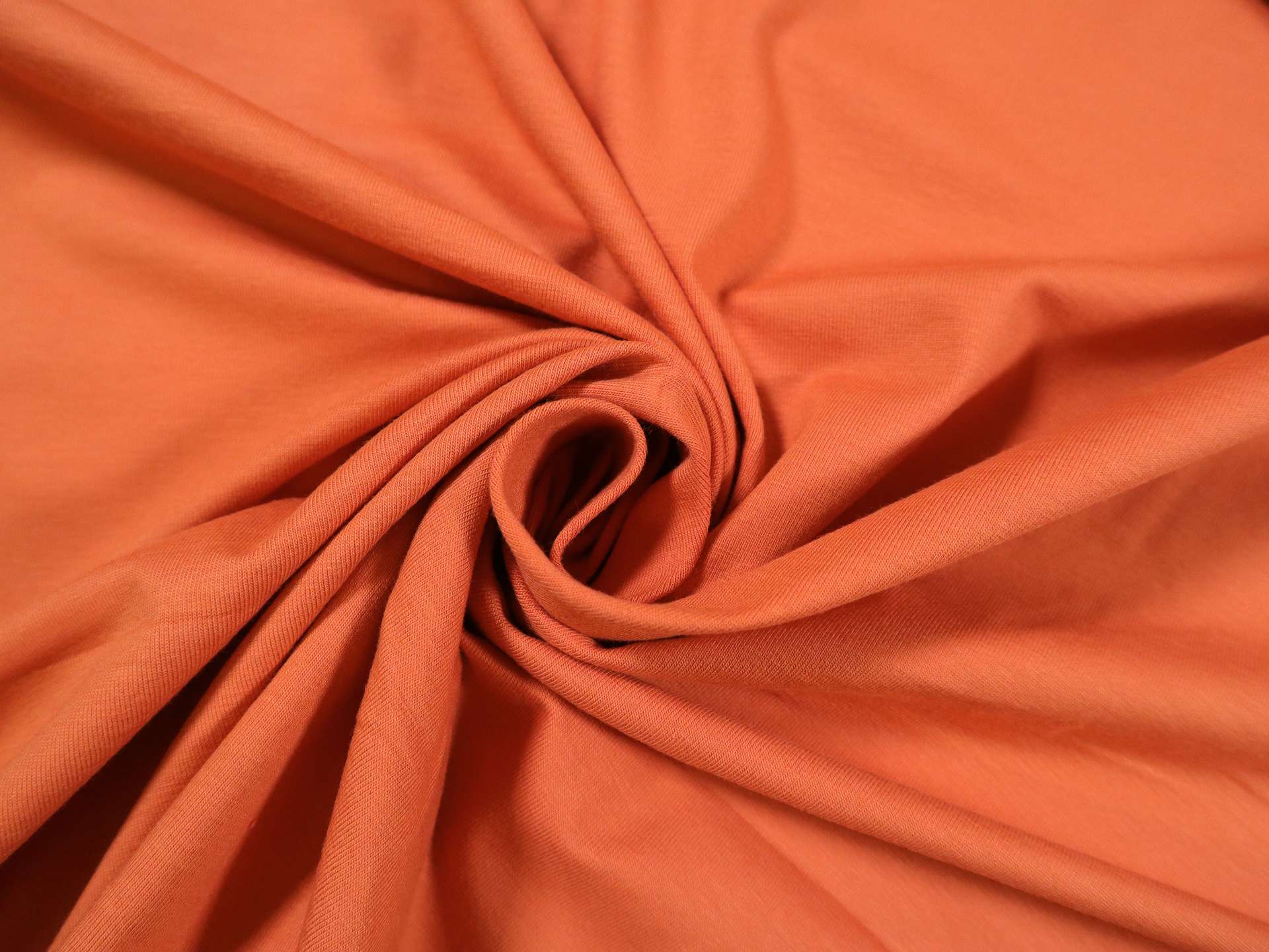 Cotton Spandex Jersey in Terracotta