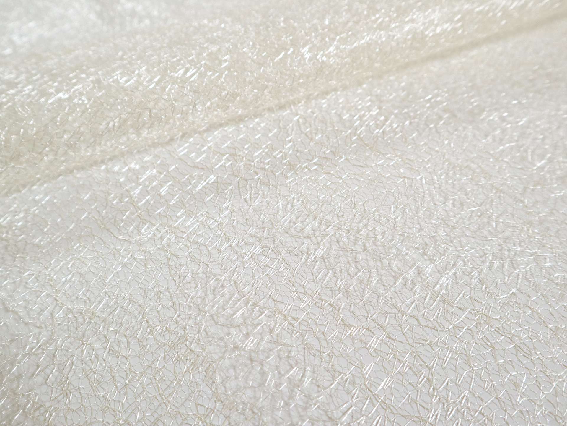Metallic Novelty Tulle in Ivory