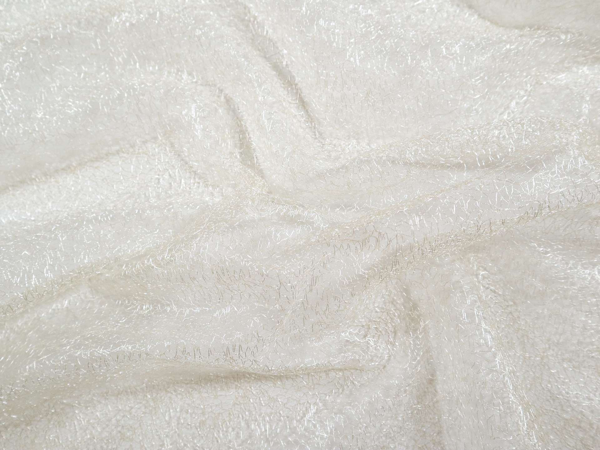 Metallic Novelty Tulle in Ivory