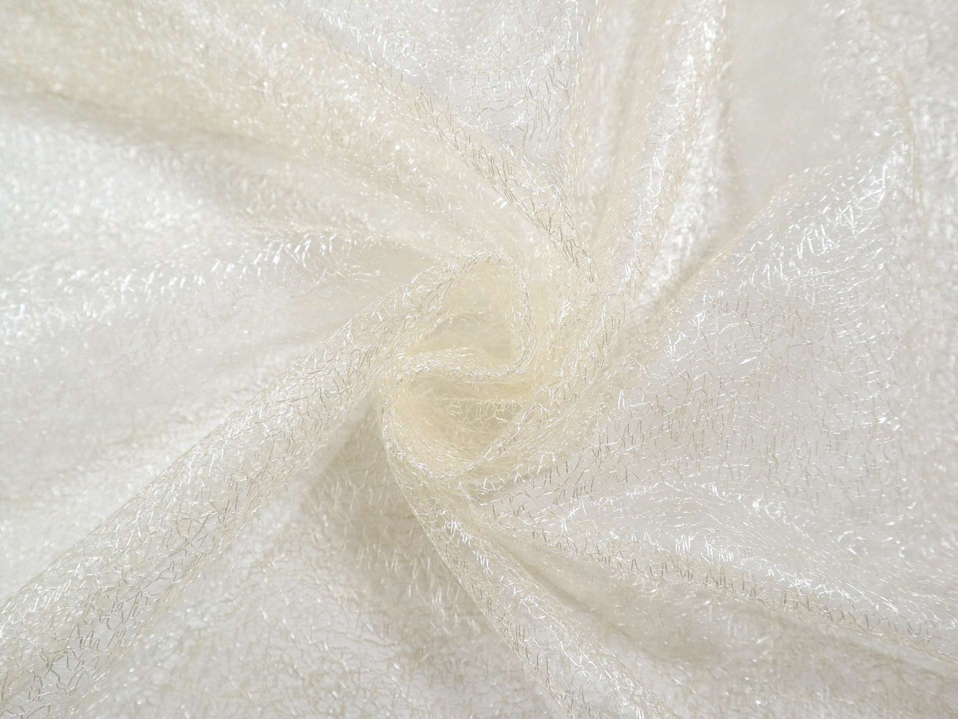 Metallic Novelty Tulle in Ivory