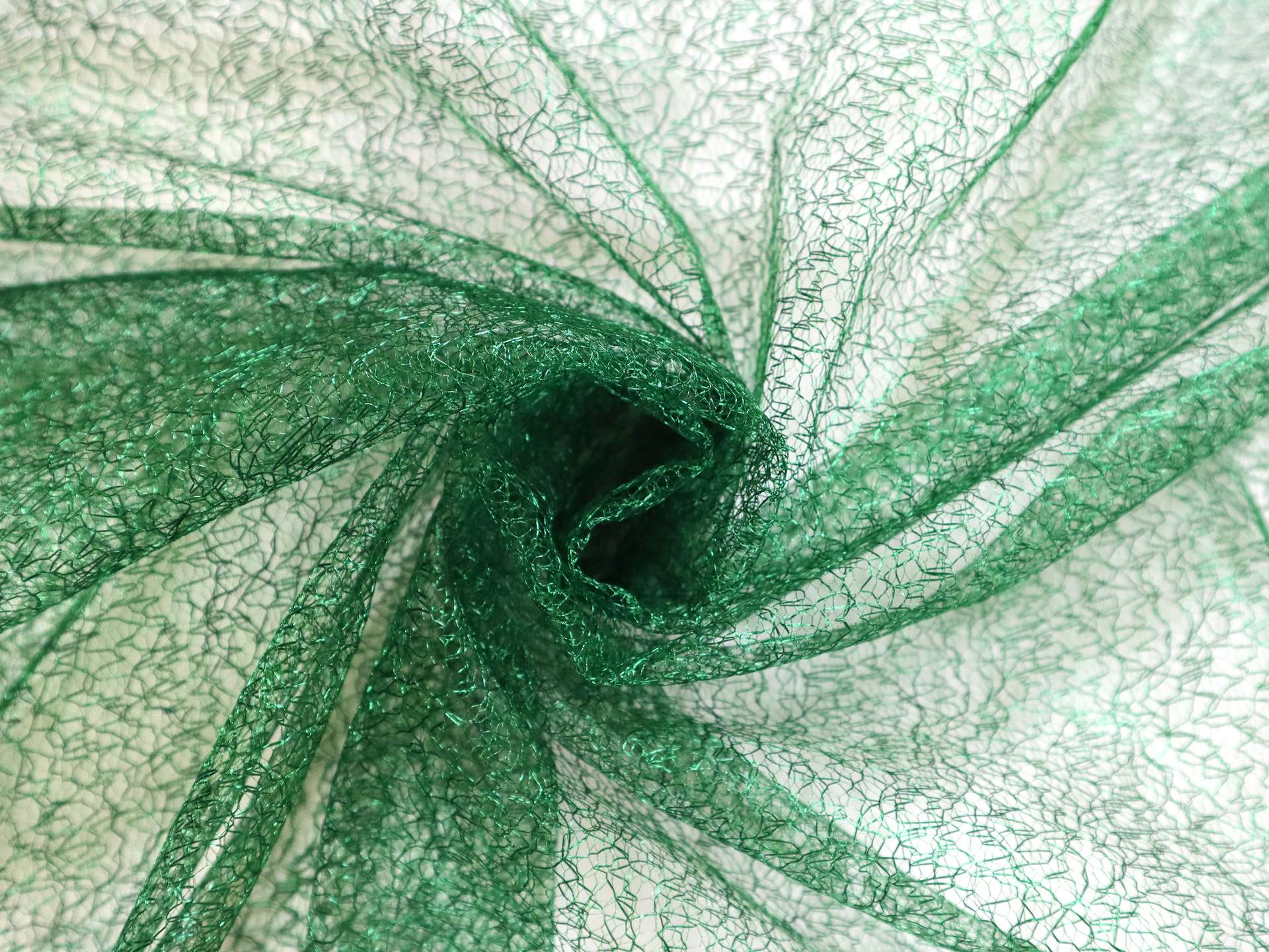 Metallic Novelty Tulle in Jungle Green